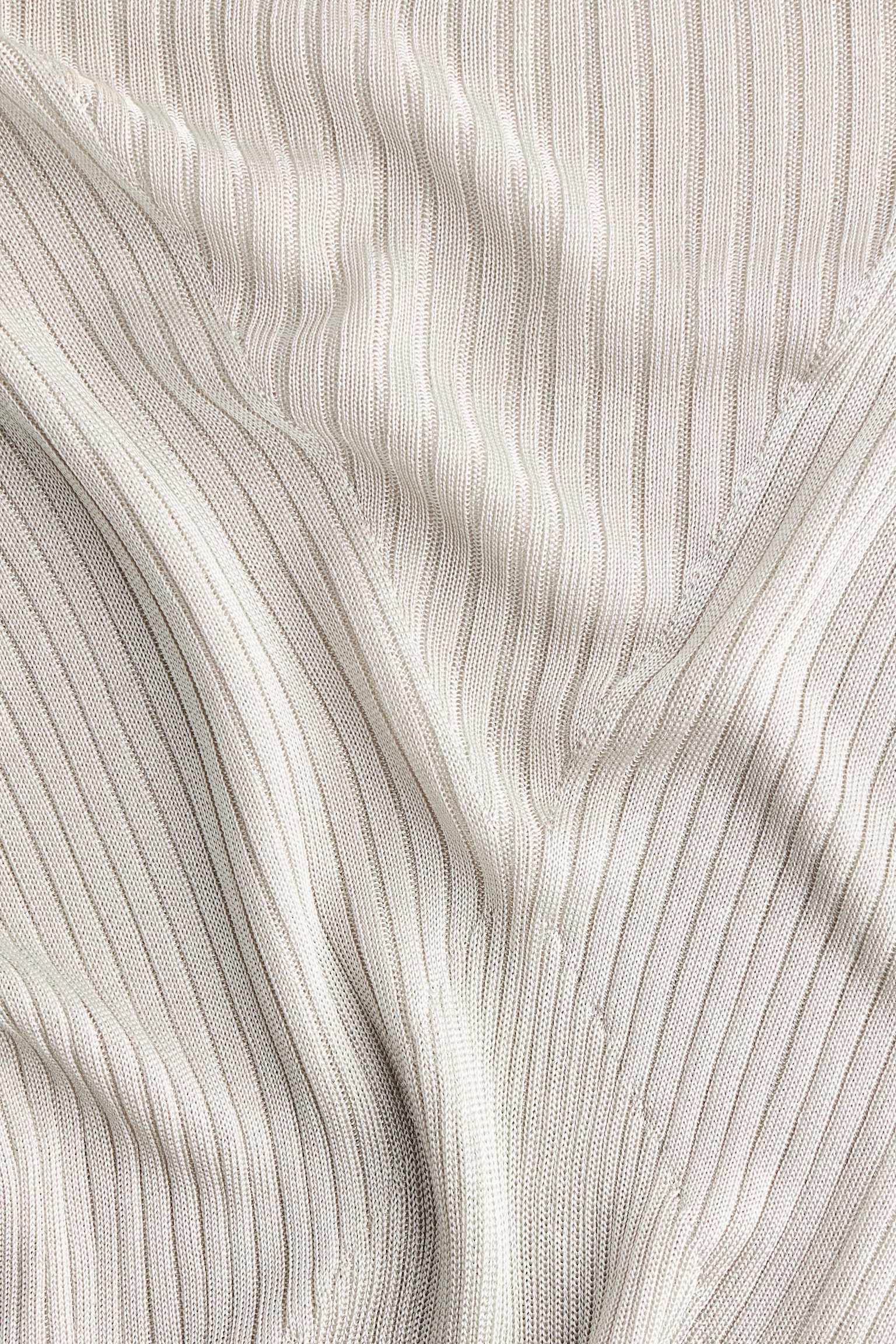 Rib-knit top - Light grey/Light pink/Black - 4