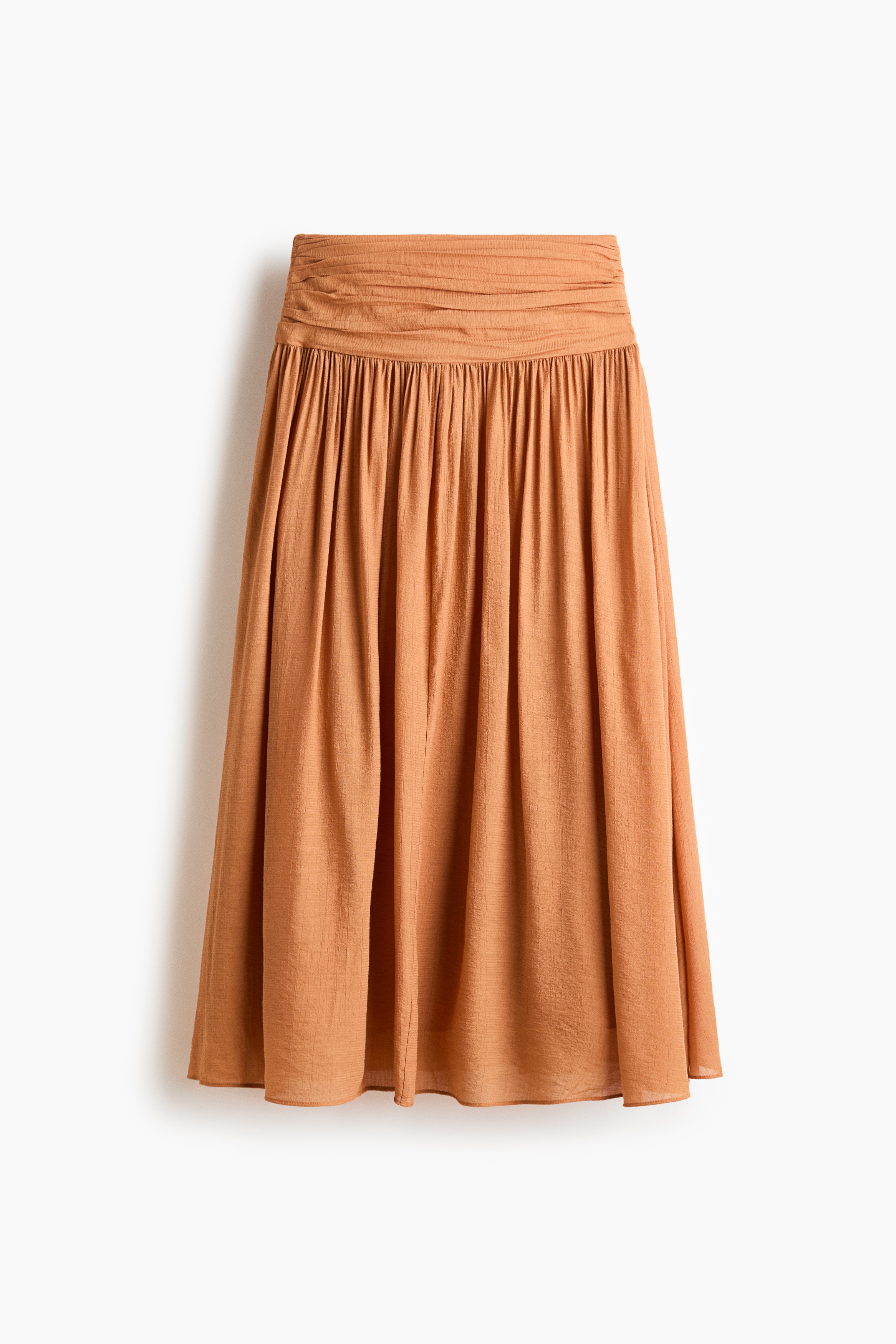 Drawstring-detail ruched skirt