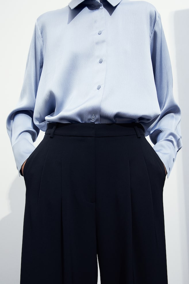Wide trousers - Navy blue/Black/Beige/Dark beige/Checked/dc/dc/dc/dc/dc - 4