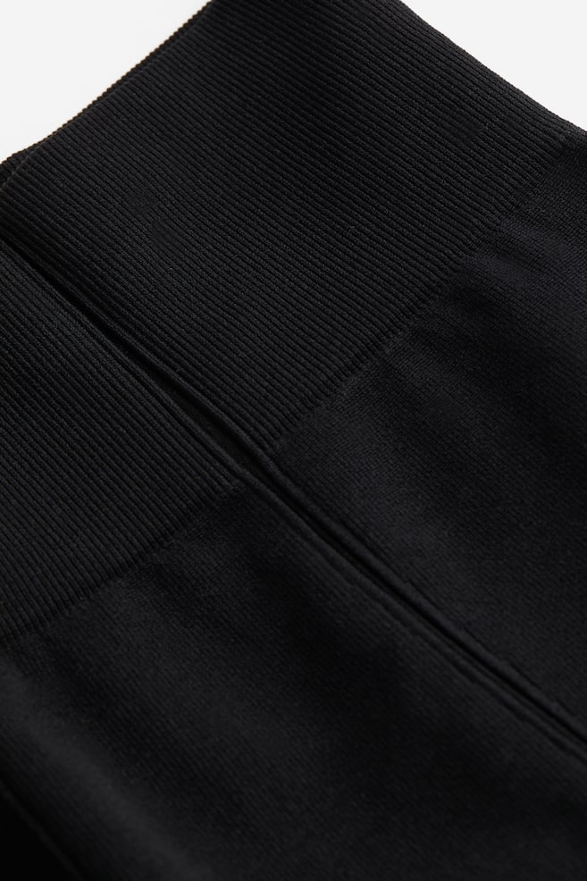 DryMove™ Seamless Sports tights - Black/Light teal/Dark brown - 5