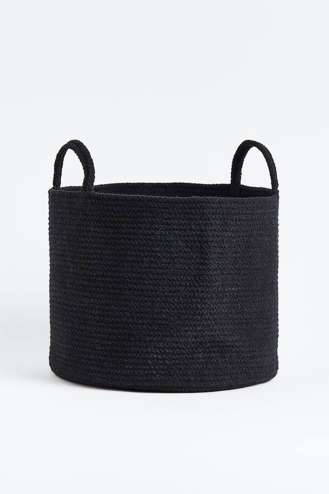 Cotton storage basket - Black/Grey/Light beige/Light beige/Brown/dc/dc - 1