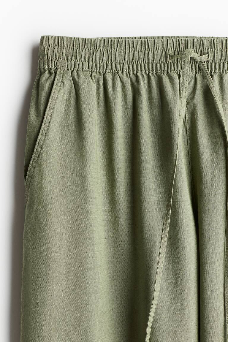 Linen-blend Pants
