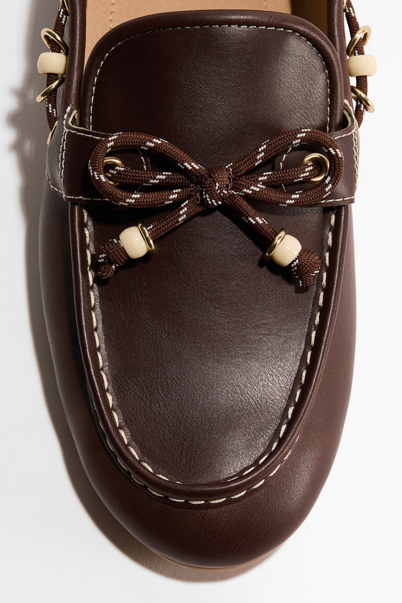 Deck shoes - Dark brown/Beige/Dark brown - 4