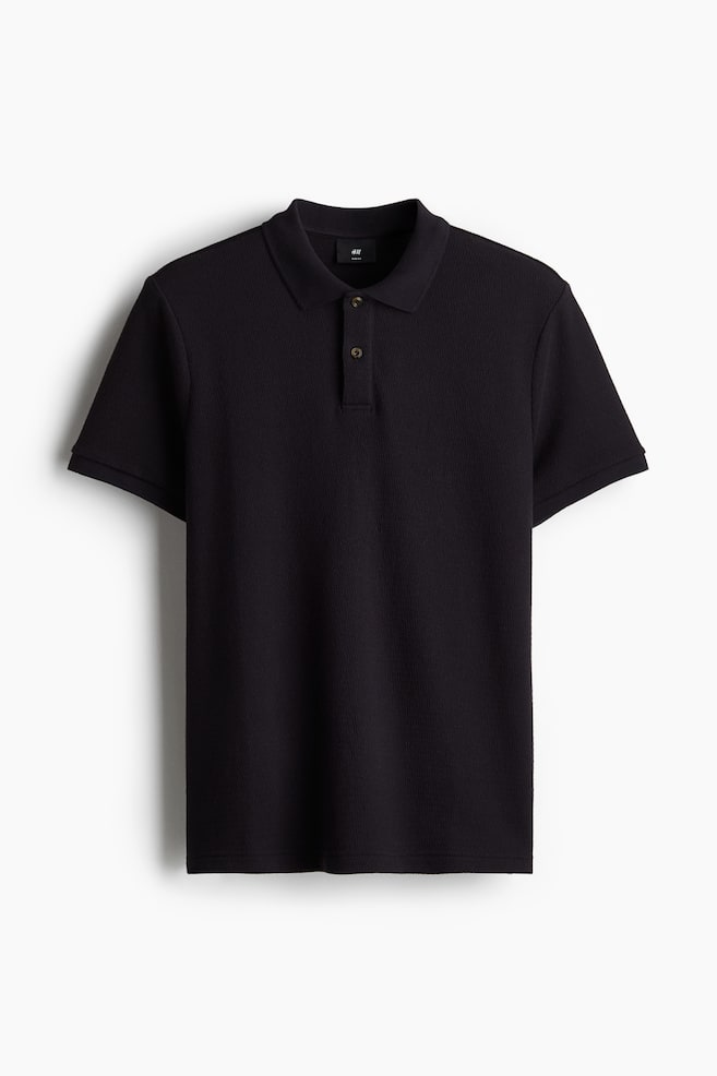 Slim Fit Polo Shirt - Navy blue/White - 1