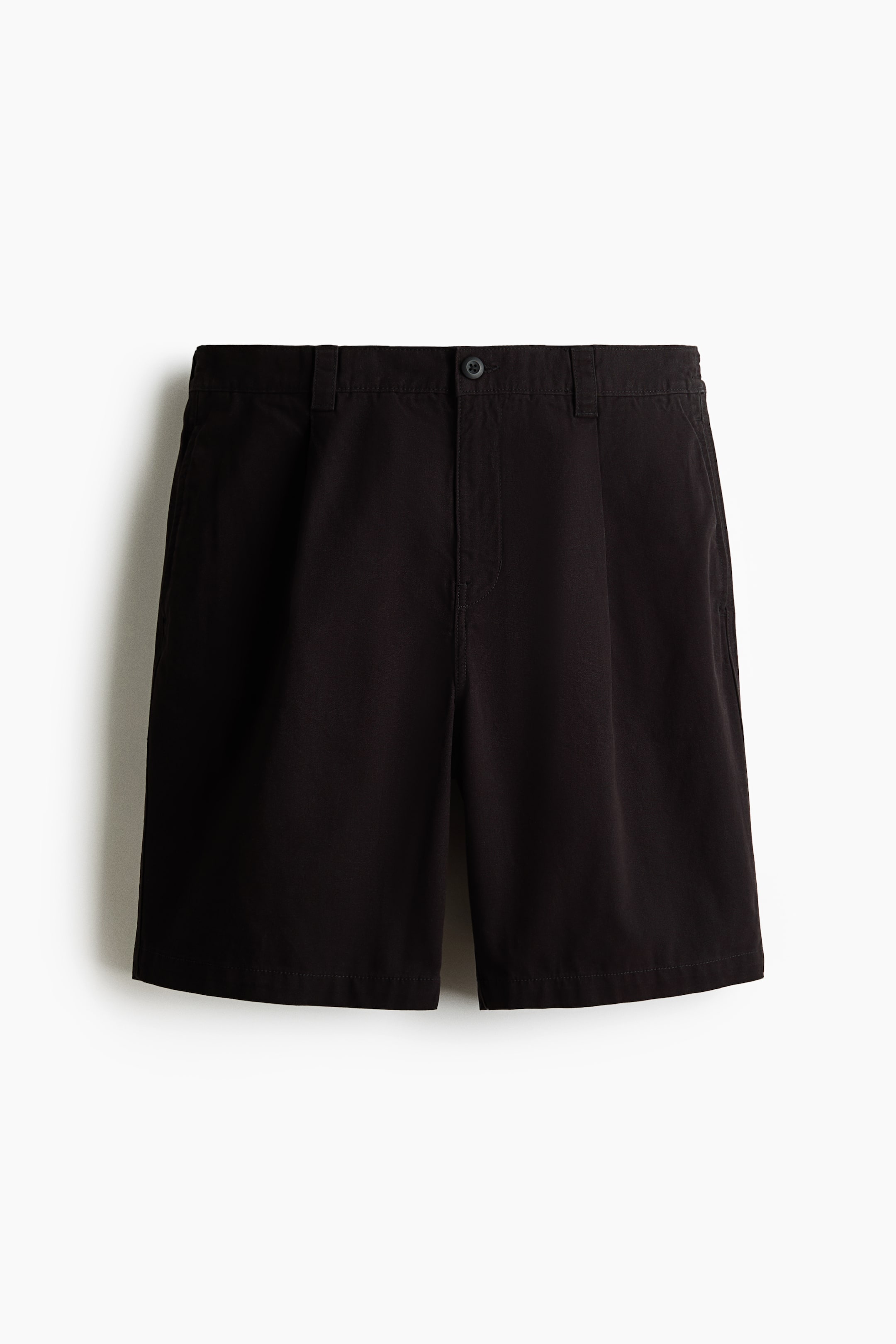 View larger image: Relaxed-Fit Cotton Chino Shorts - Black - Men | H&M US 6