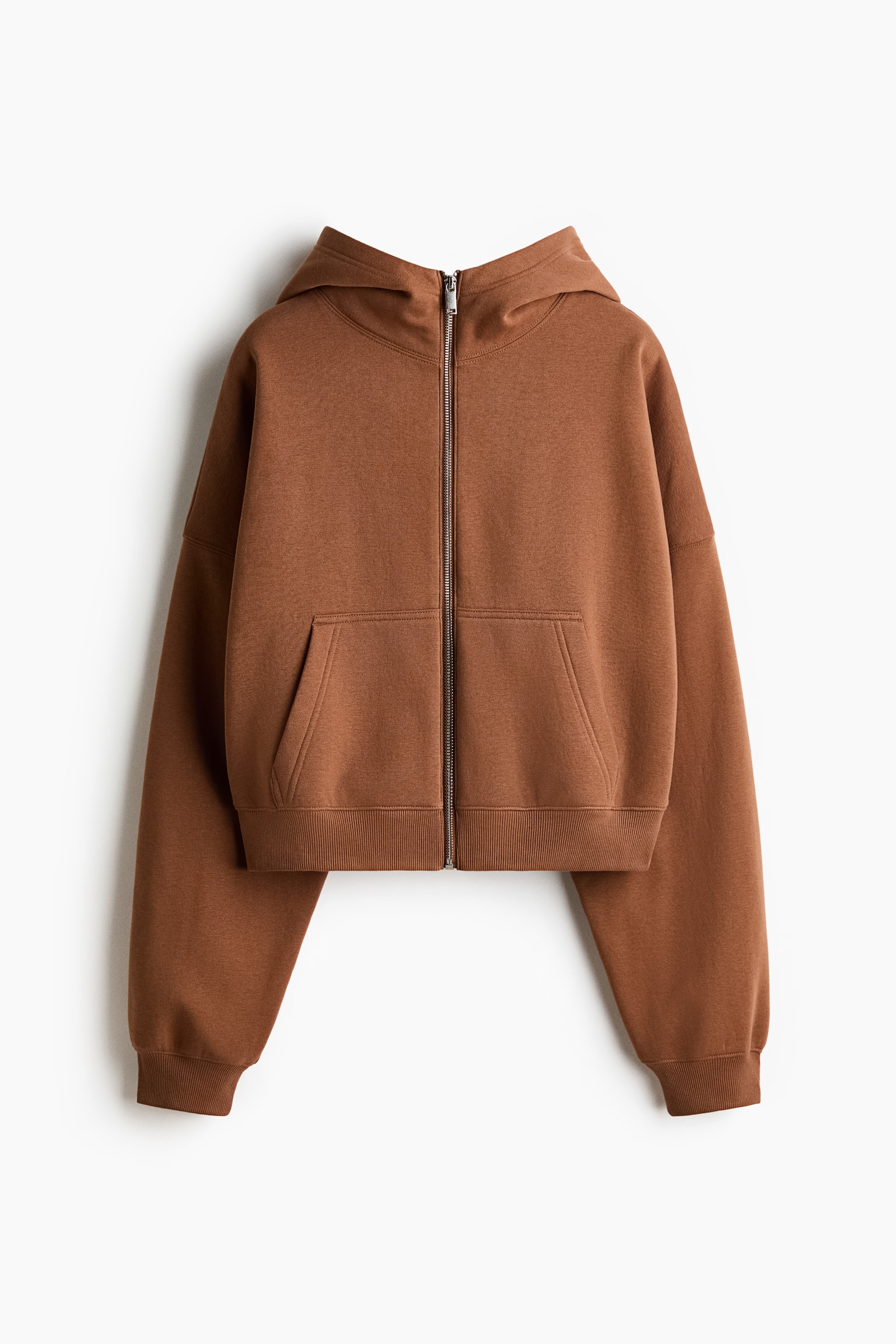 Hooded Jacket - Brown/Black - 1