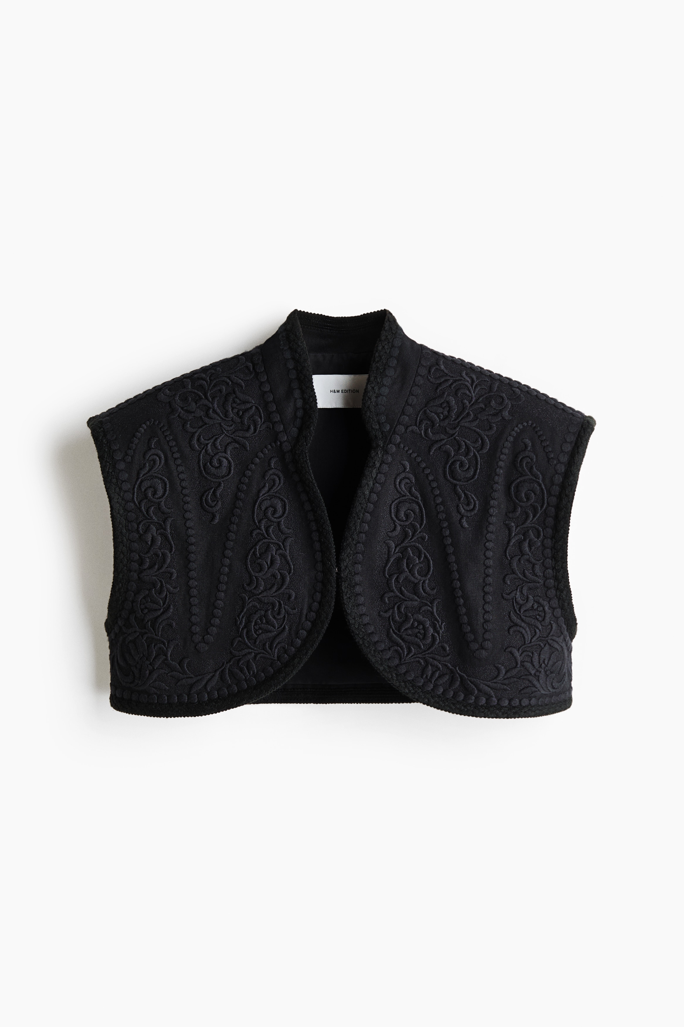 Boléro en lin mélangé - Noir