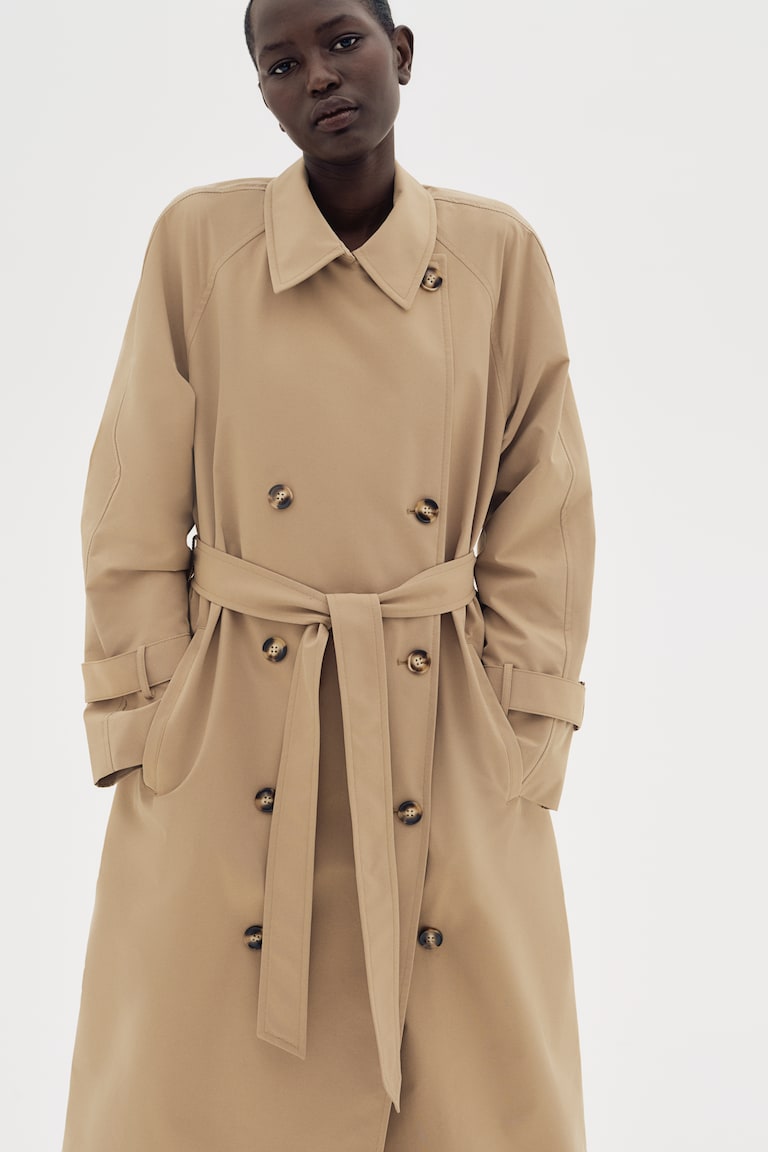 Trench-coat à fermeture croisée