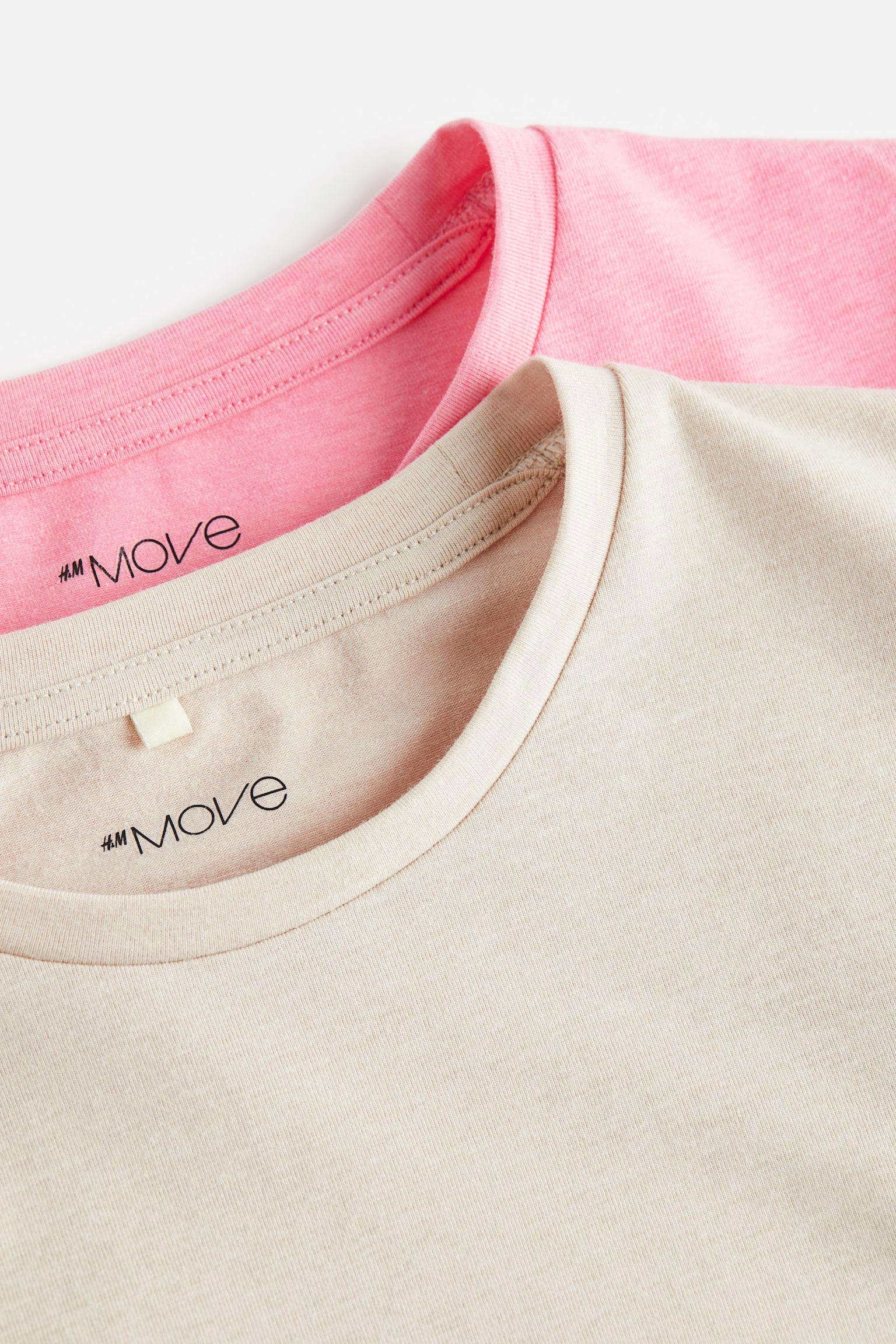 2-pack Activewear Tees In DryMove™ - Light beige marle/Pink marle/Purple marle/Black - 2