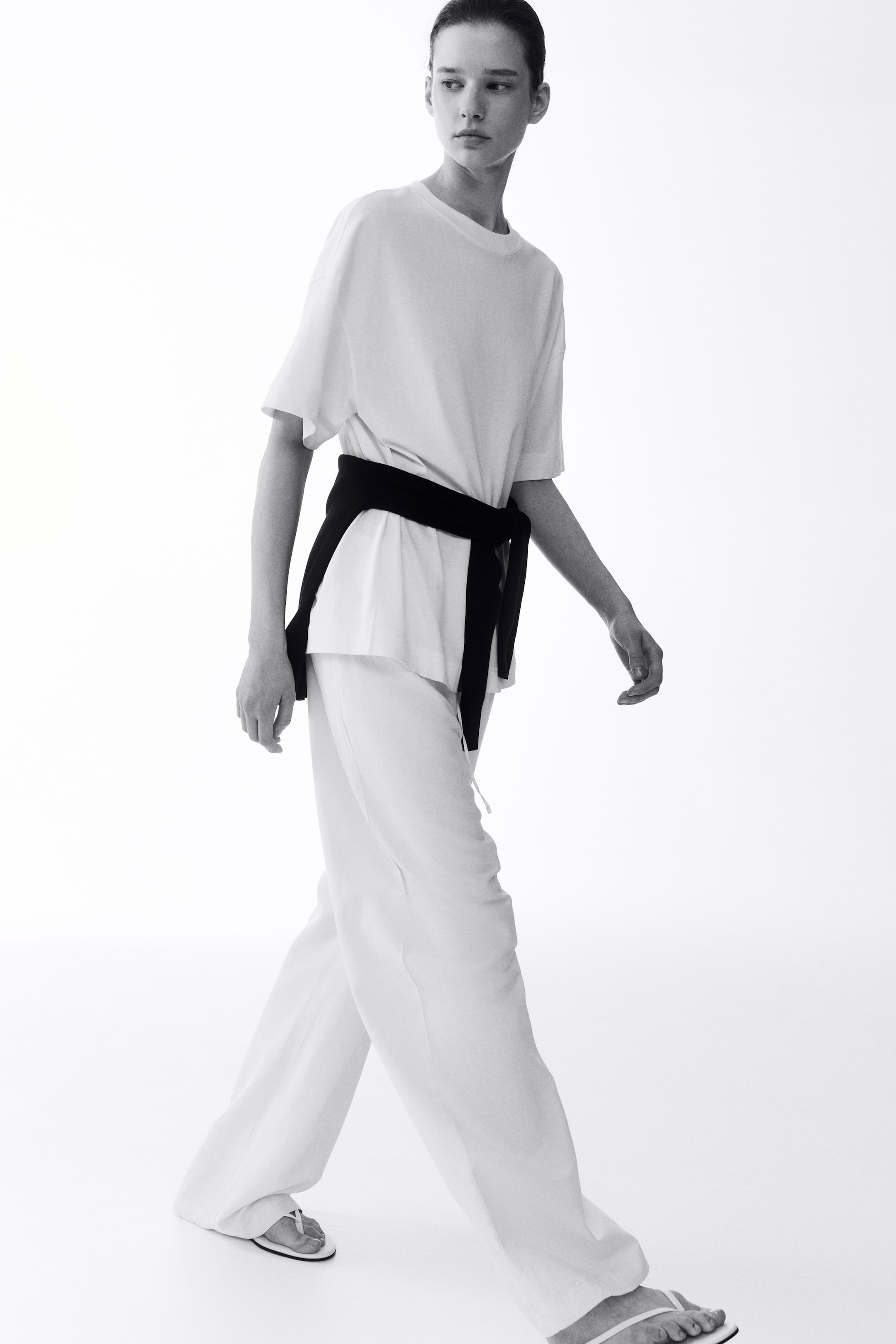 Pantalon en lin mélangé