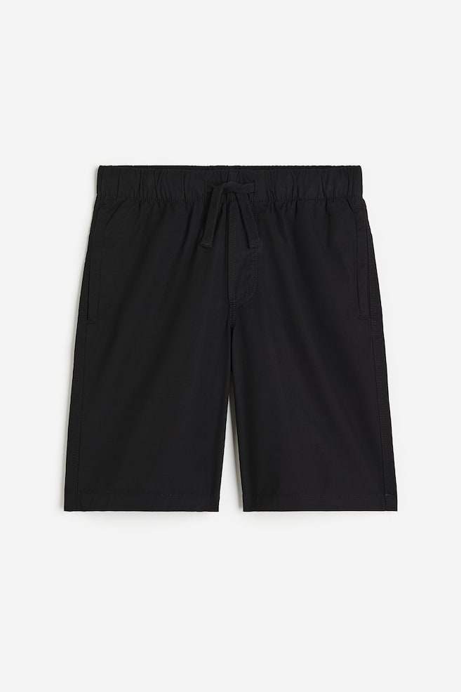 Pull on-shorts i bomuld - Sort/Marineblå/Lys turkis/Kakigrøn/dc - 1