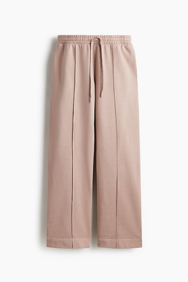 Washed-Look Sweatpants - Dusty pink - 1