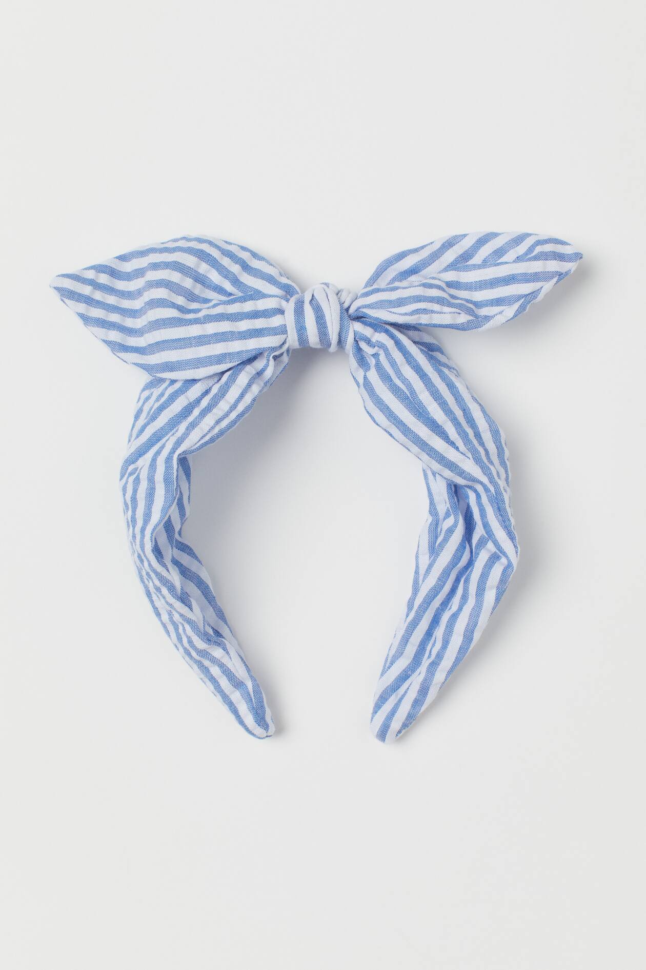 Bow-top Alice band - Light blue/Striped - Kids | H&M GB