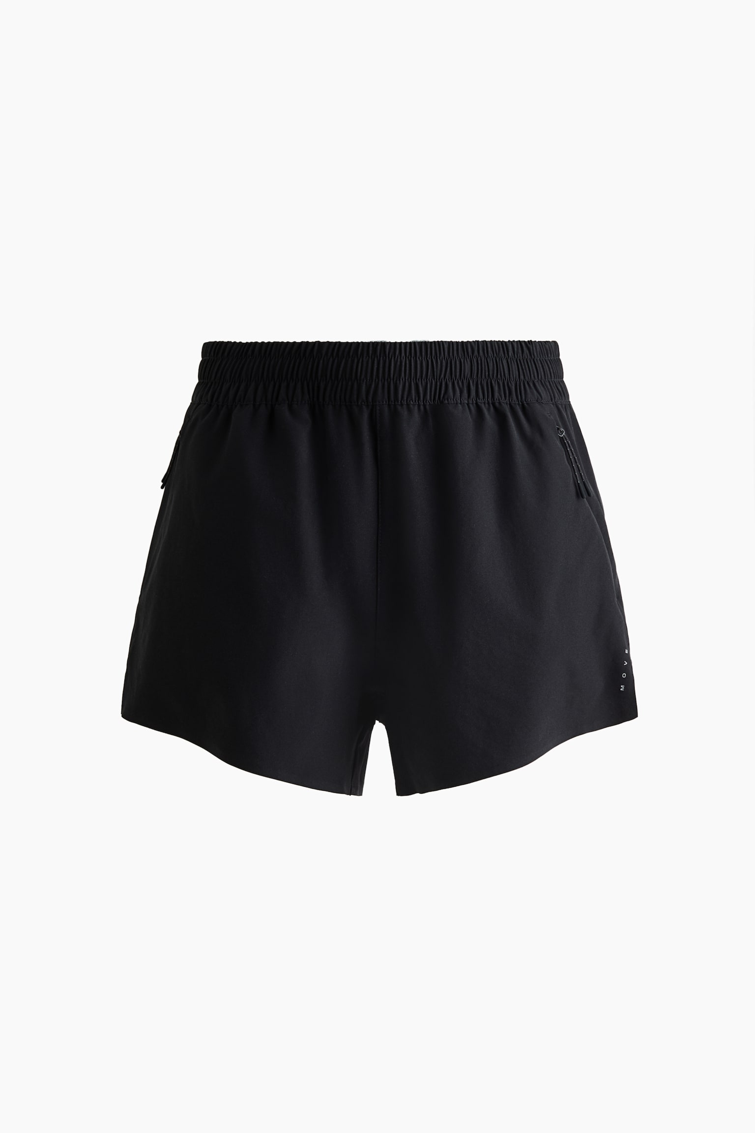 Trackshort met zakken - Regular Fit - Zwart/Donker heidepaars - 1