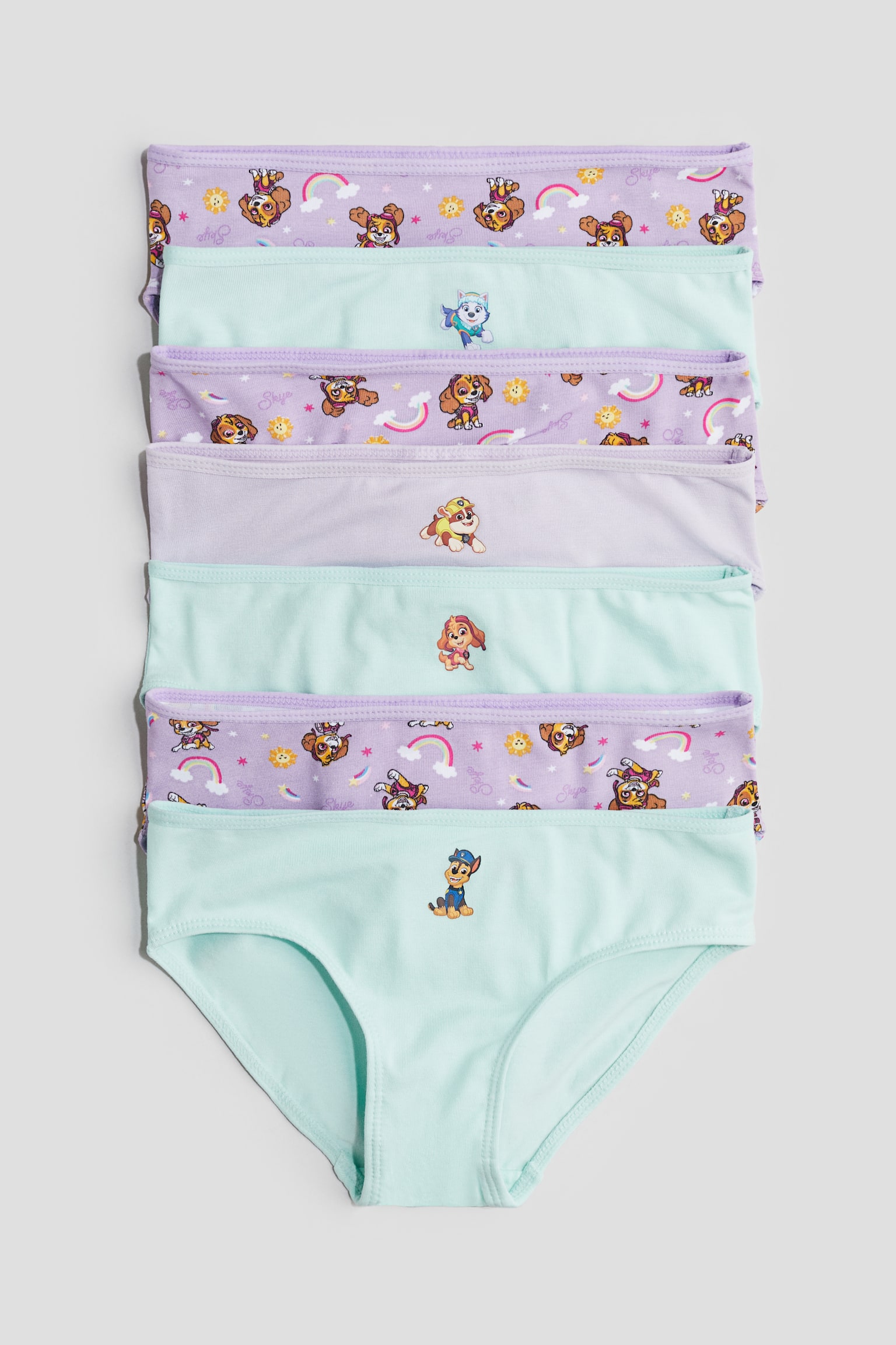 7-pack cotton briefs - Light purple/PAW Patrol/Powder pink/Minnie Mouse/Pink/Disney Princesses/Light pink/Minnie Mouse/Light purple/Hello Kitty - 1