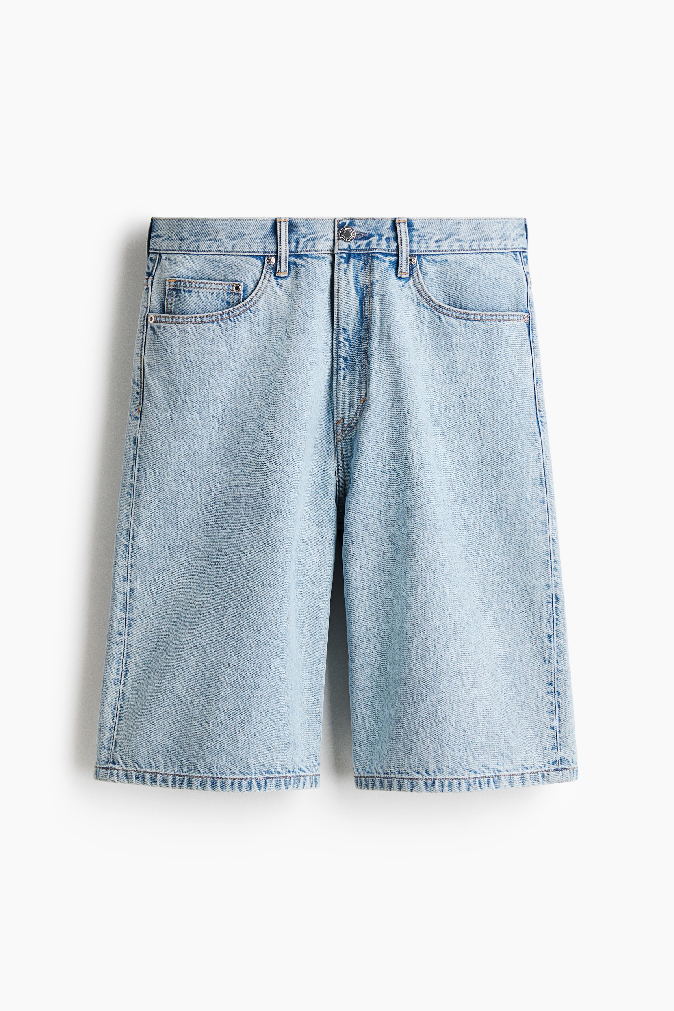 Baggy Denim Shorts - Light denim blue/Denim blue/Denim gray