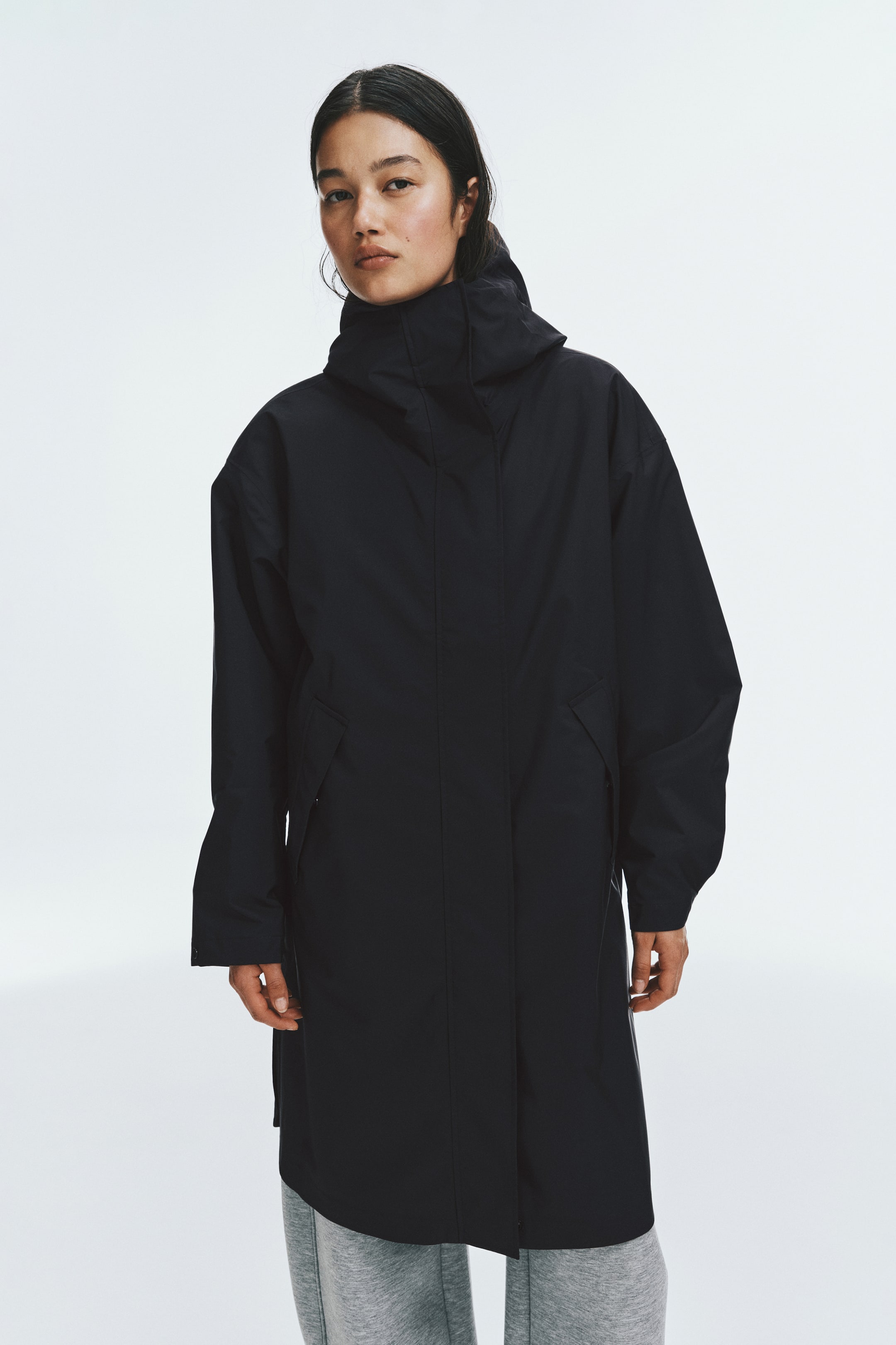 View larger image: Loose Fit Raincoat with StormMove™ - Black - Ladies | H&M 1