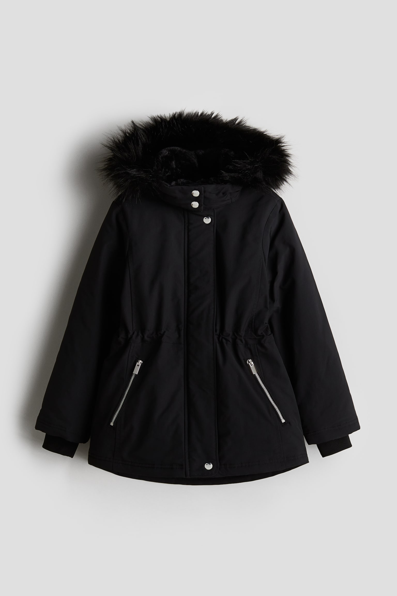 Padded parka - Black/Navy blue - 1