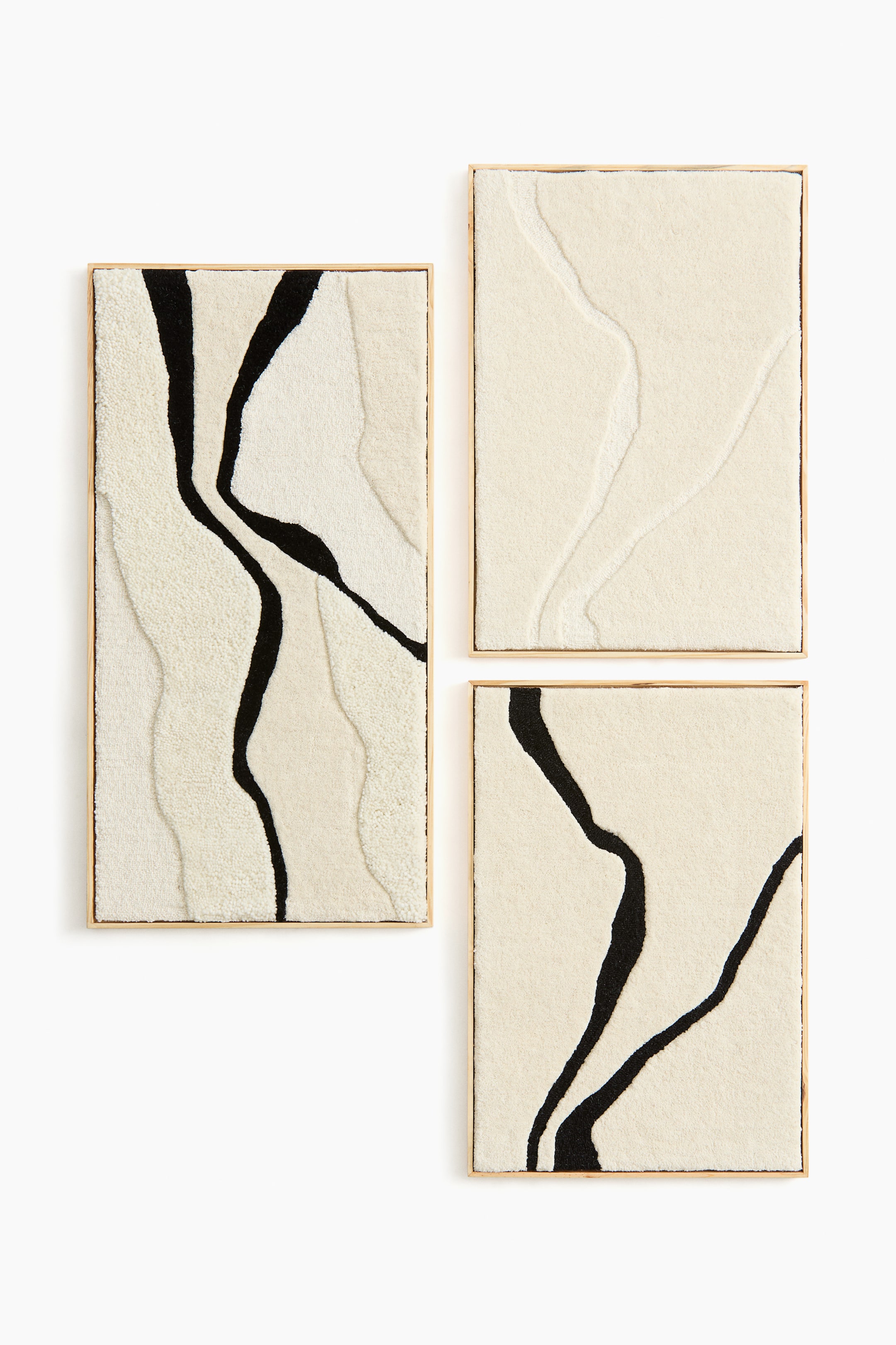 View larger image: Large tufted wool wall art - Light beige/Black - Home All | H&M GB 2