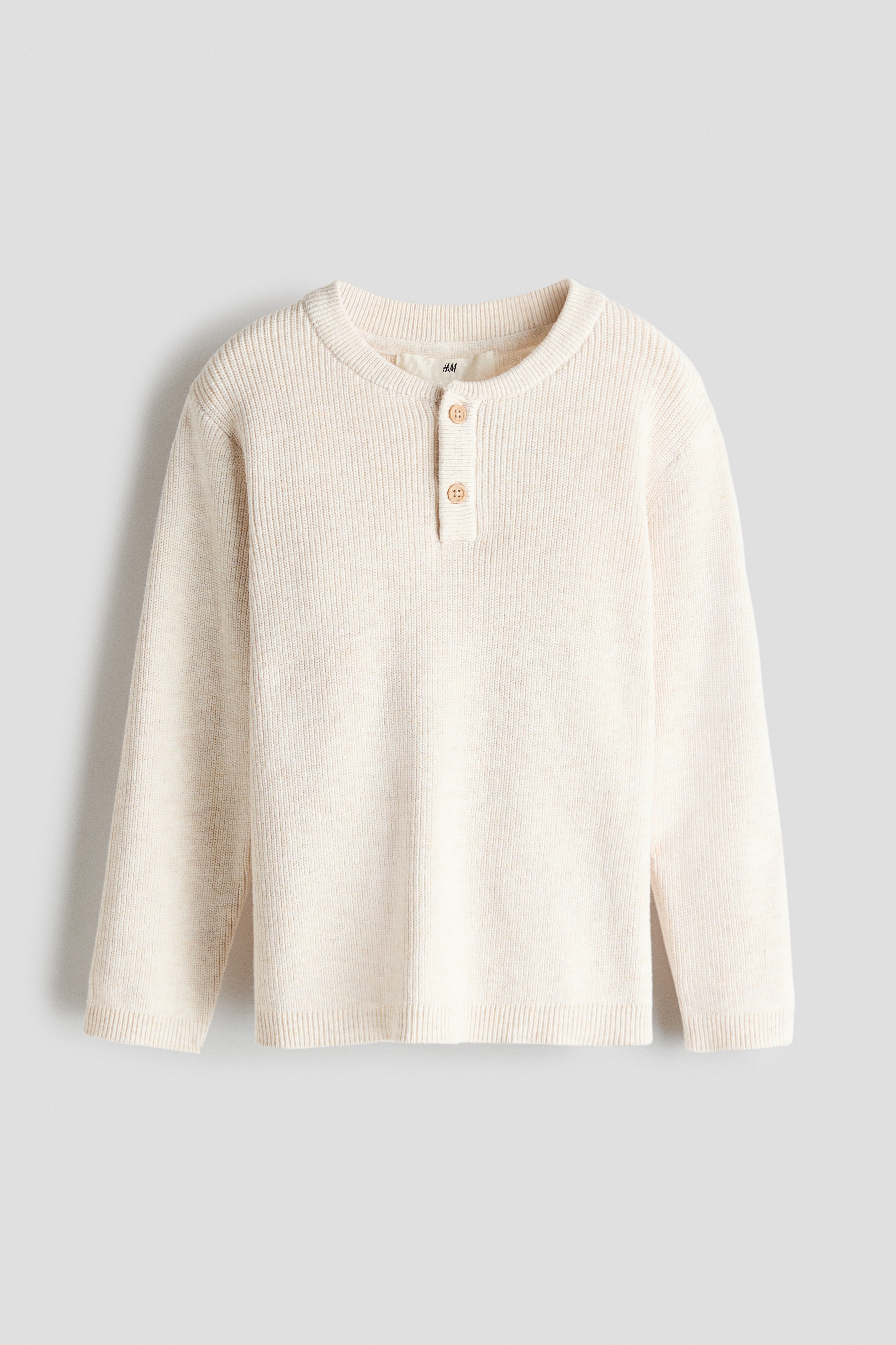 Pojat - Vohvelineule-vaarinpaita Vaalea beigemeleerattu - Size: 92 (1 ½-2Y) - H&M