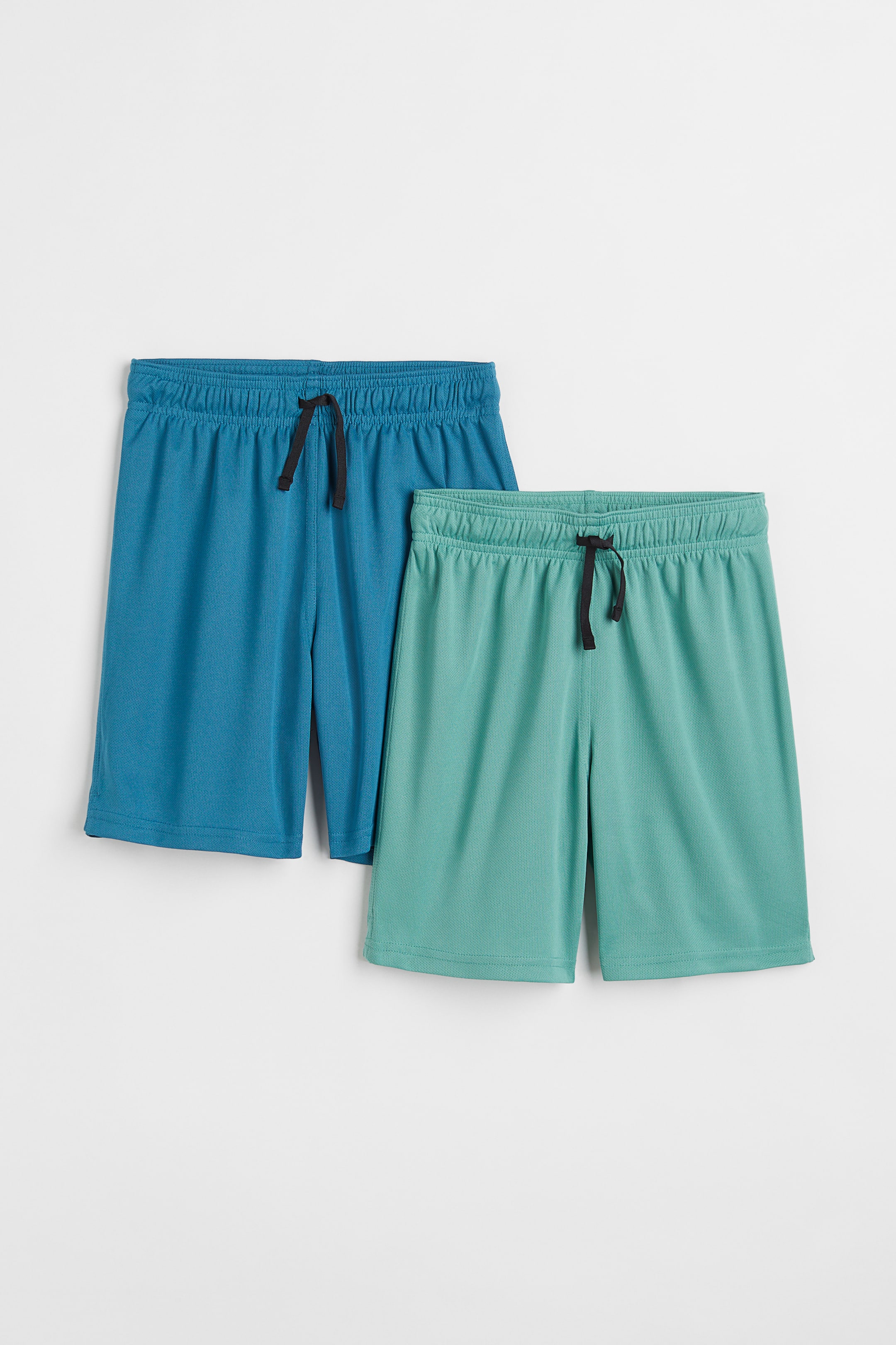 查看大圖: DryMove™ 2件入運動短褲 - 土耳其藍/藍色 - Kids | H&M 1