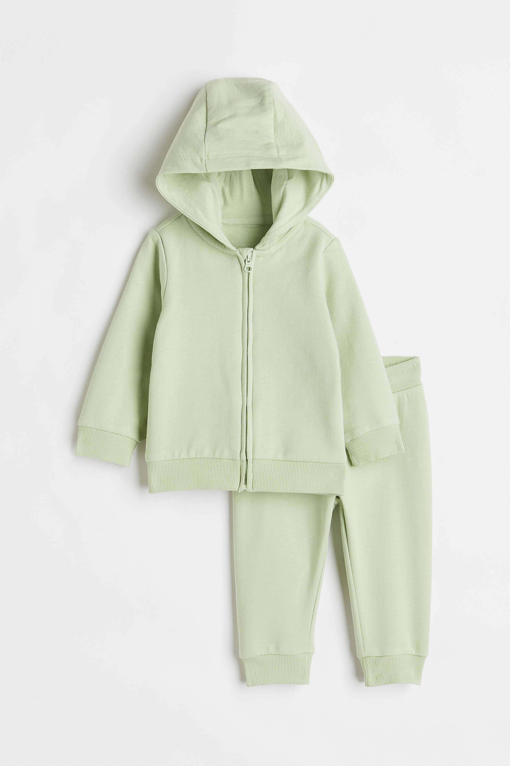 查看大圖: 2件組運動套裝 - 淺綠色 - Kids | H&M 1