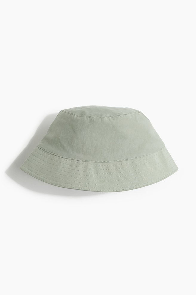 Lyocell-blend bucket hat - Sage green - 1