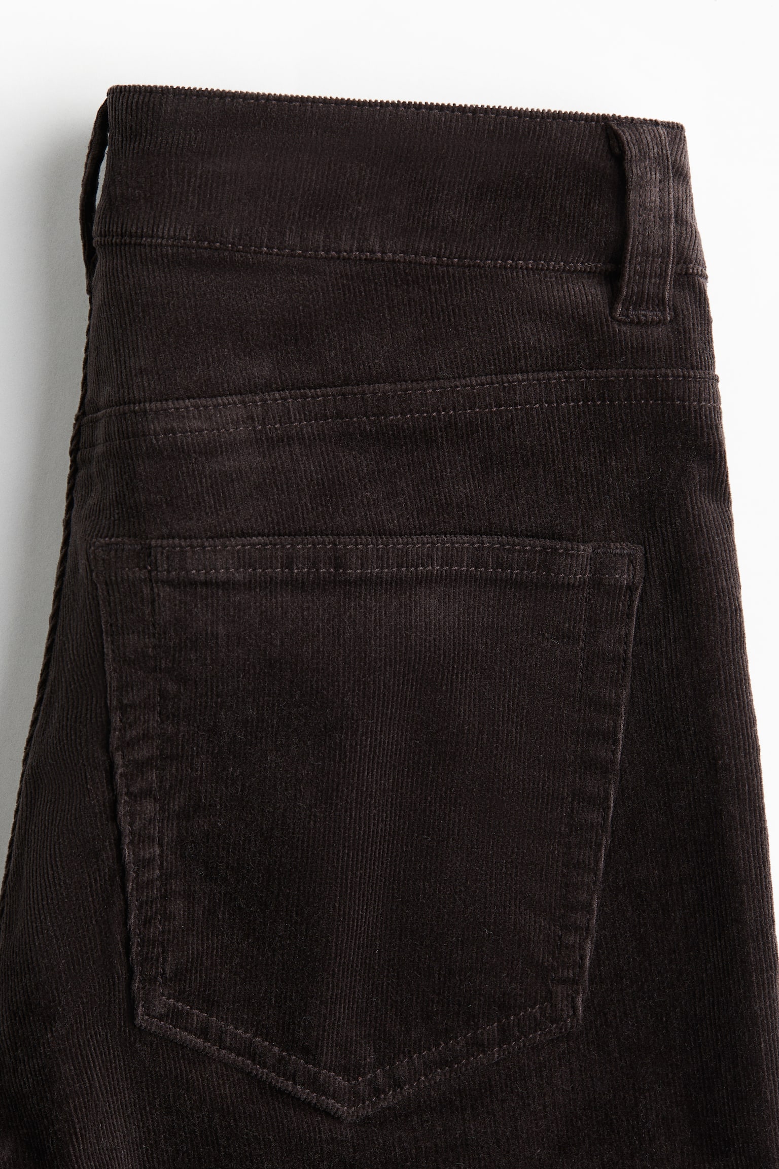 Pantalon évasé en velours côtelé - Marron foncé/Bleu marine/Bordeaux - 5