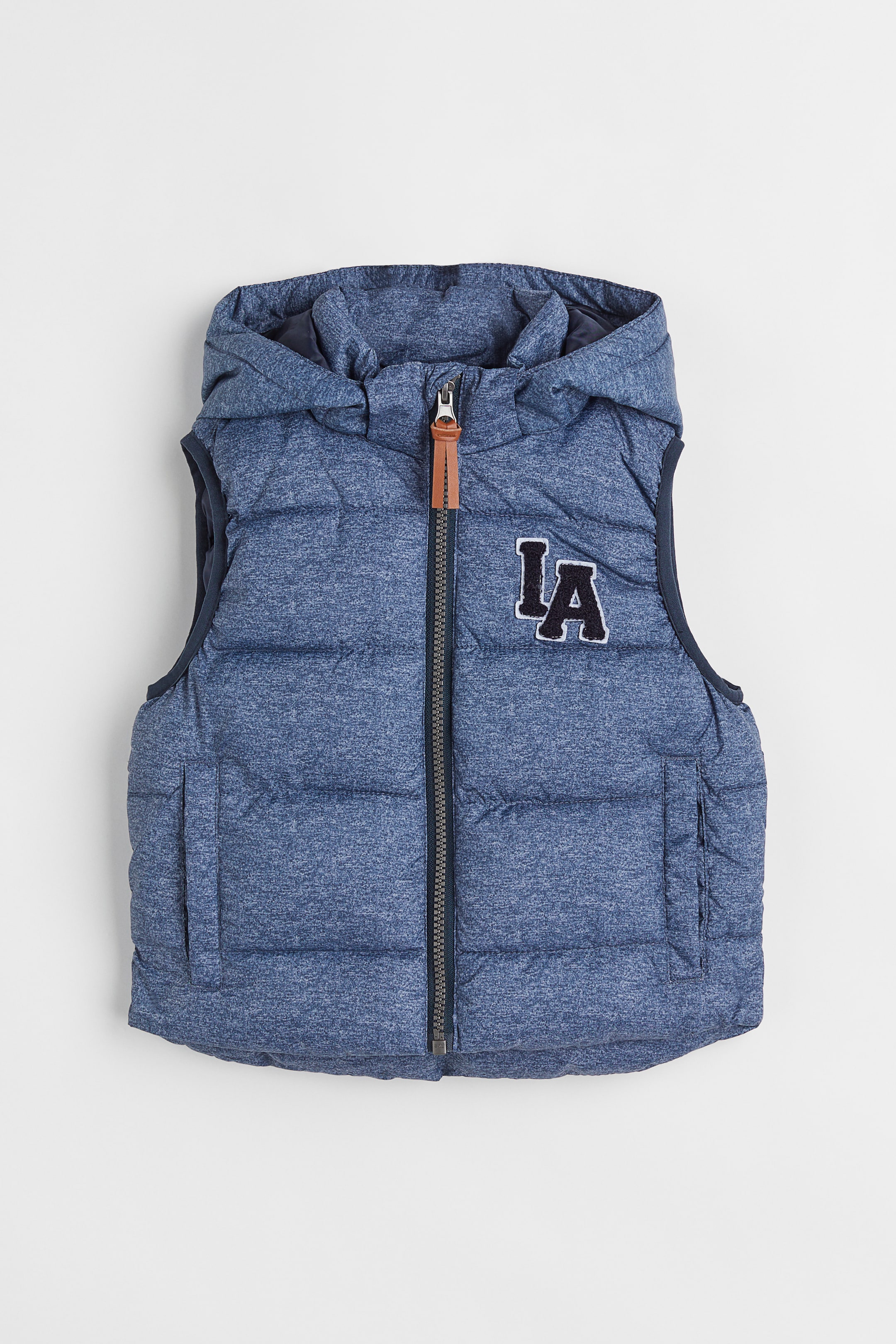 View larger image: Puffer Vest - Blue melange - Kids | H&M US 1
