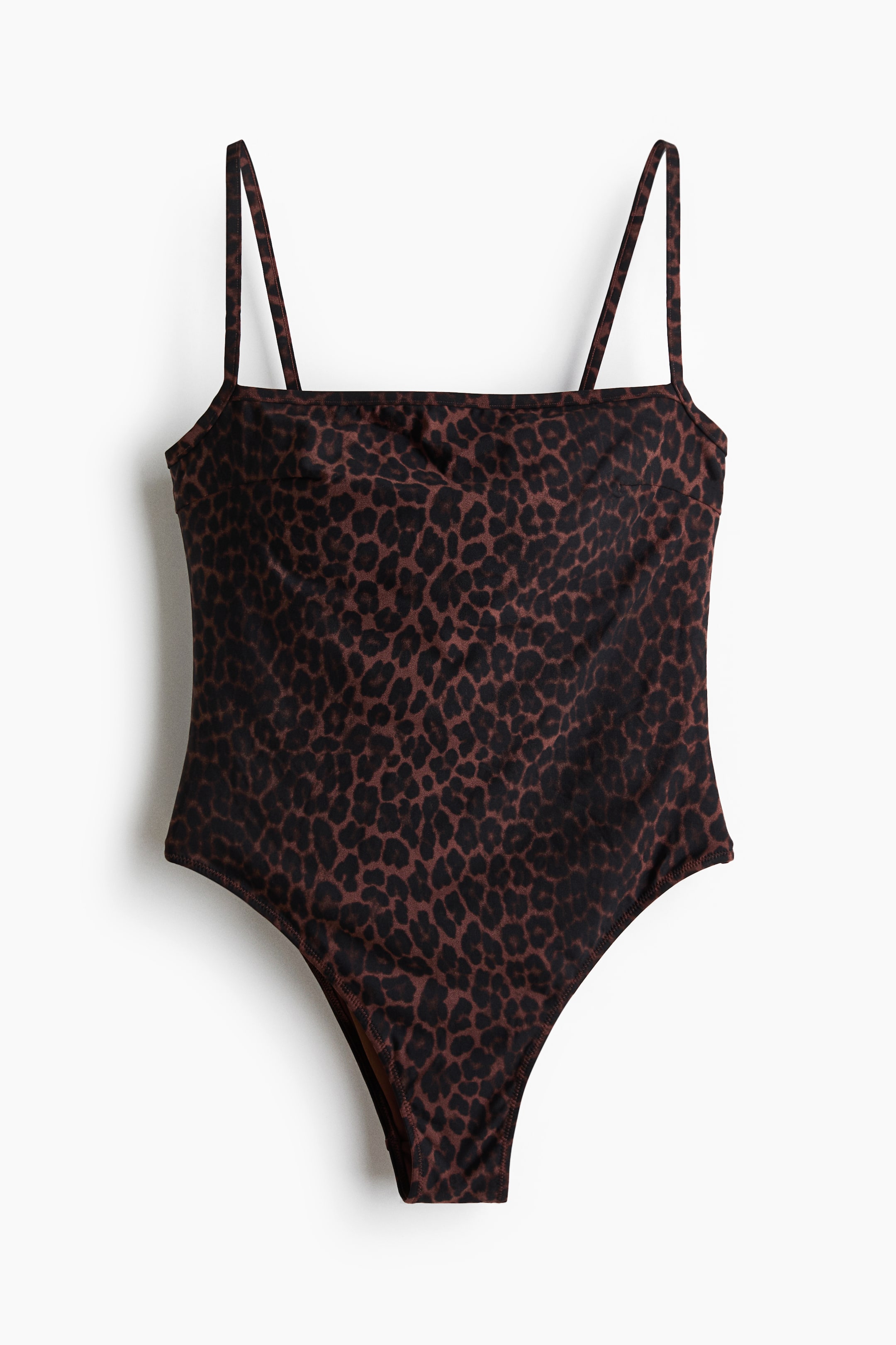 View larger image: Padded-cup High Leg swimsuit - Brown/Leopard print - Ladies | H&M IN 5