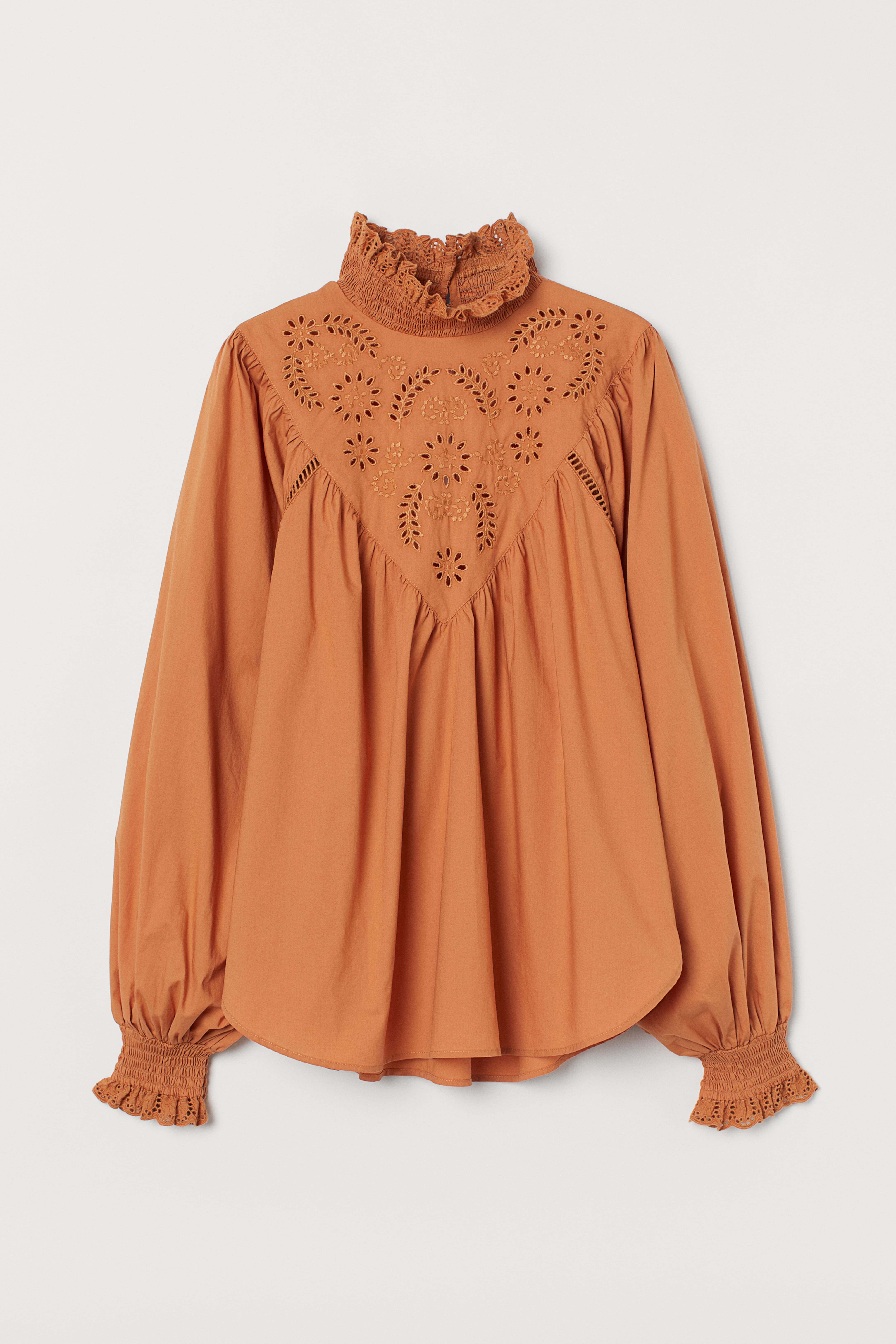 H&m orange blouse best sale