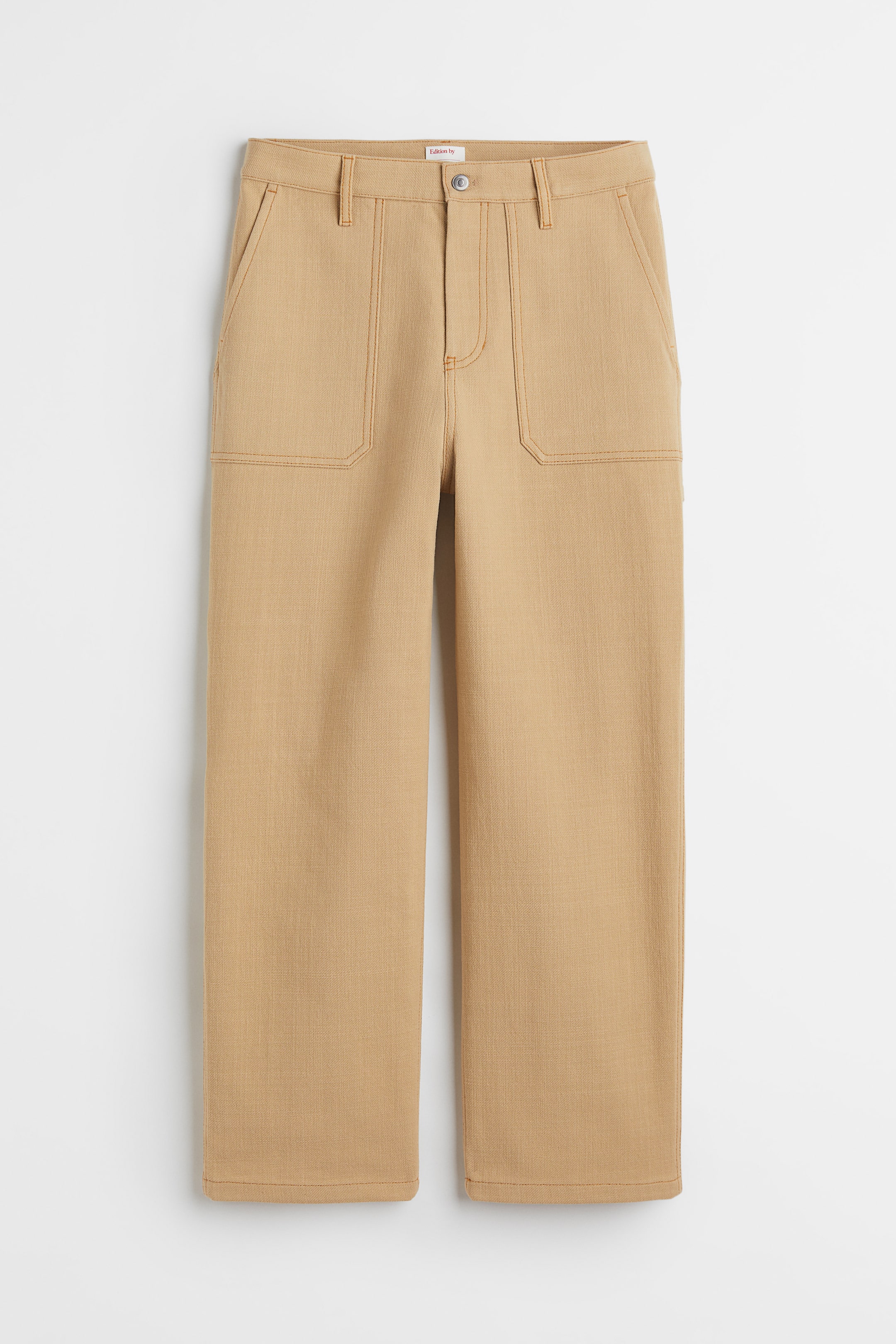 Cotton Twill Pants - Beige - Men | H&M US