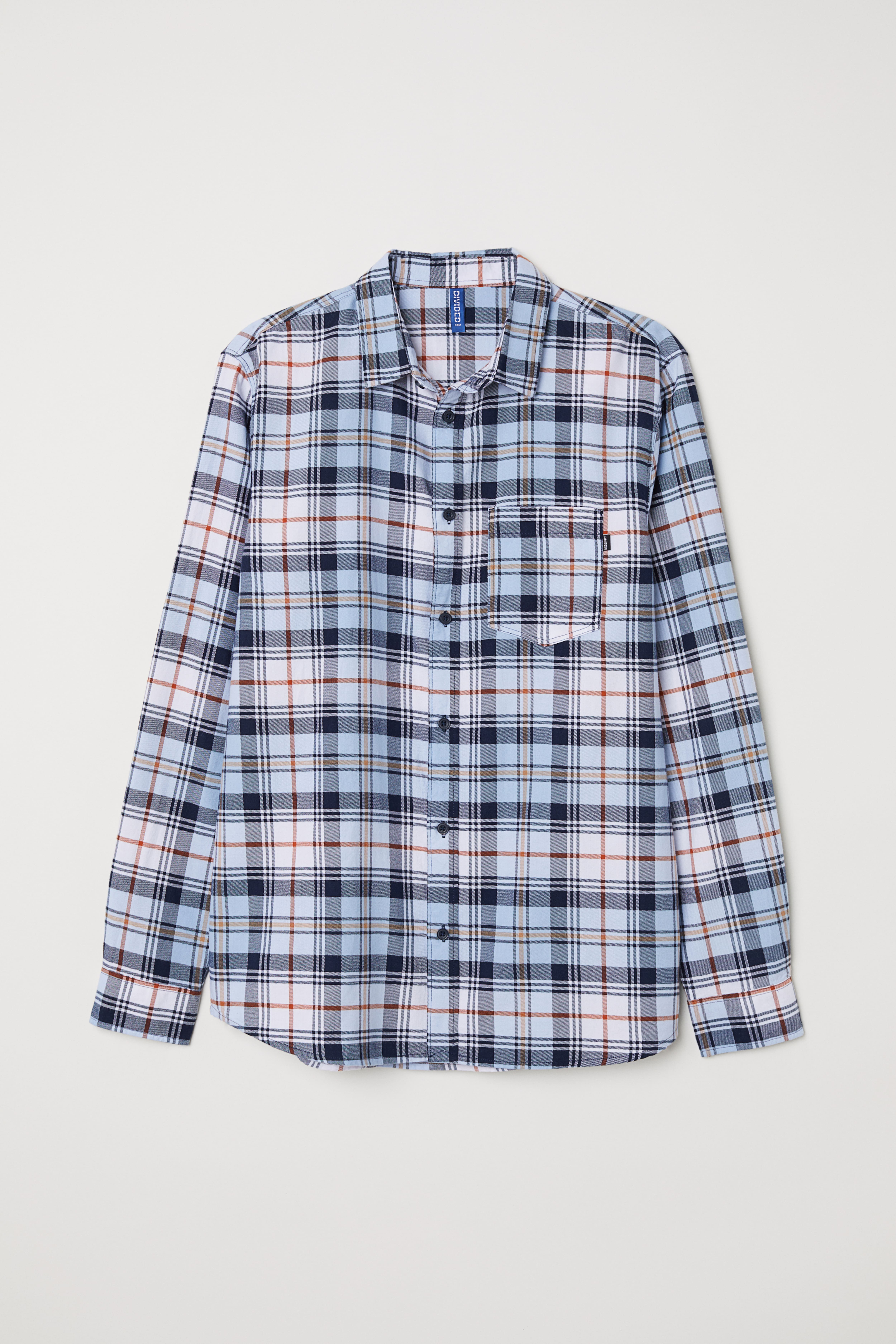 H&m blue flannel best sale