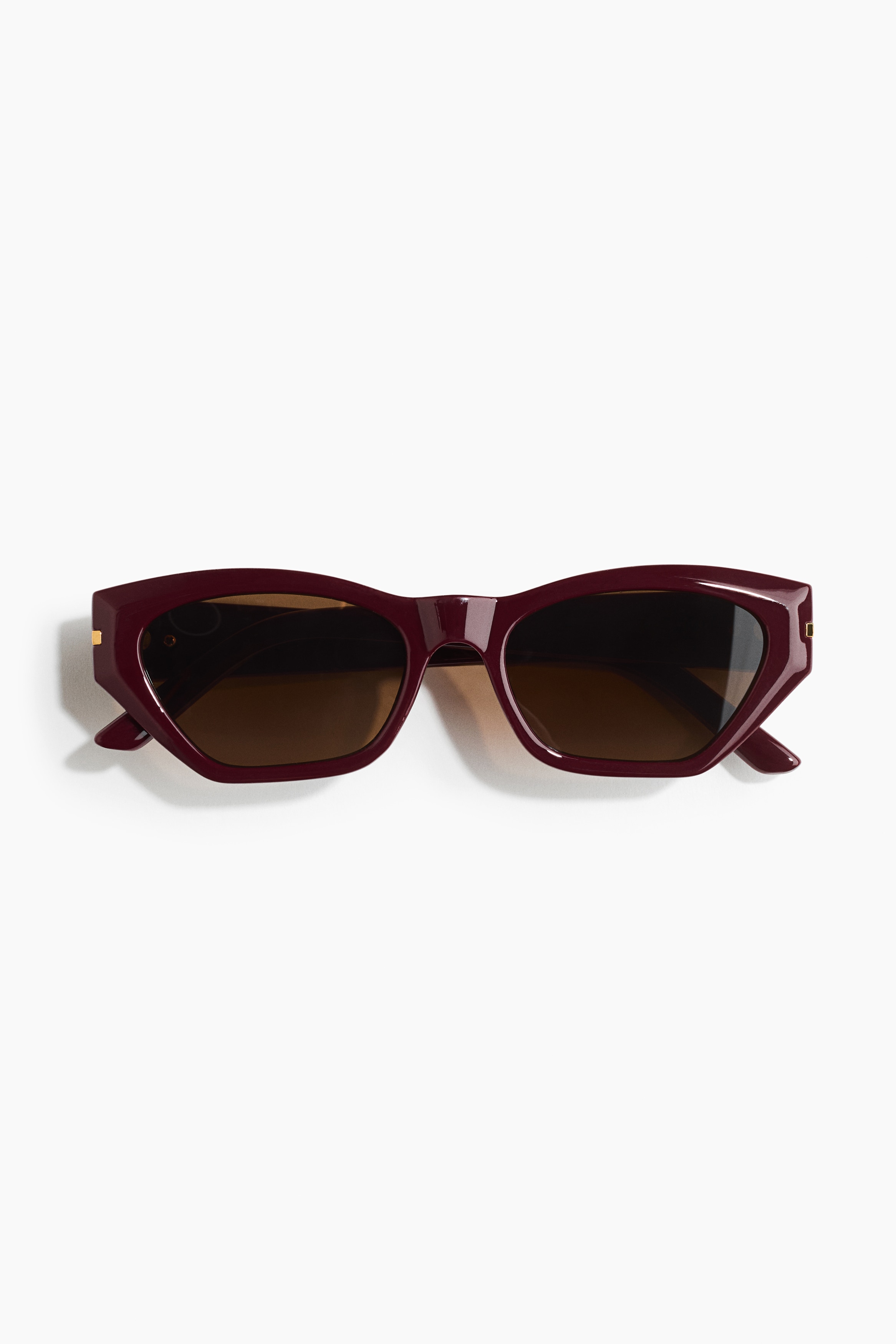 Cat-eye sunglasses - Burgundy/Dark brown/Tortoiseshell-patte/Black