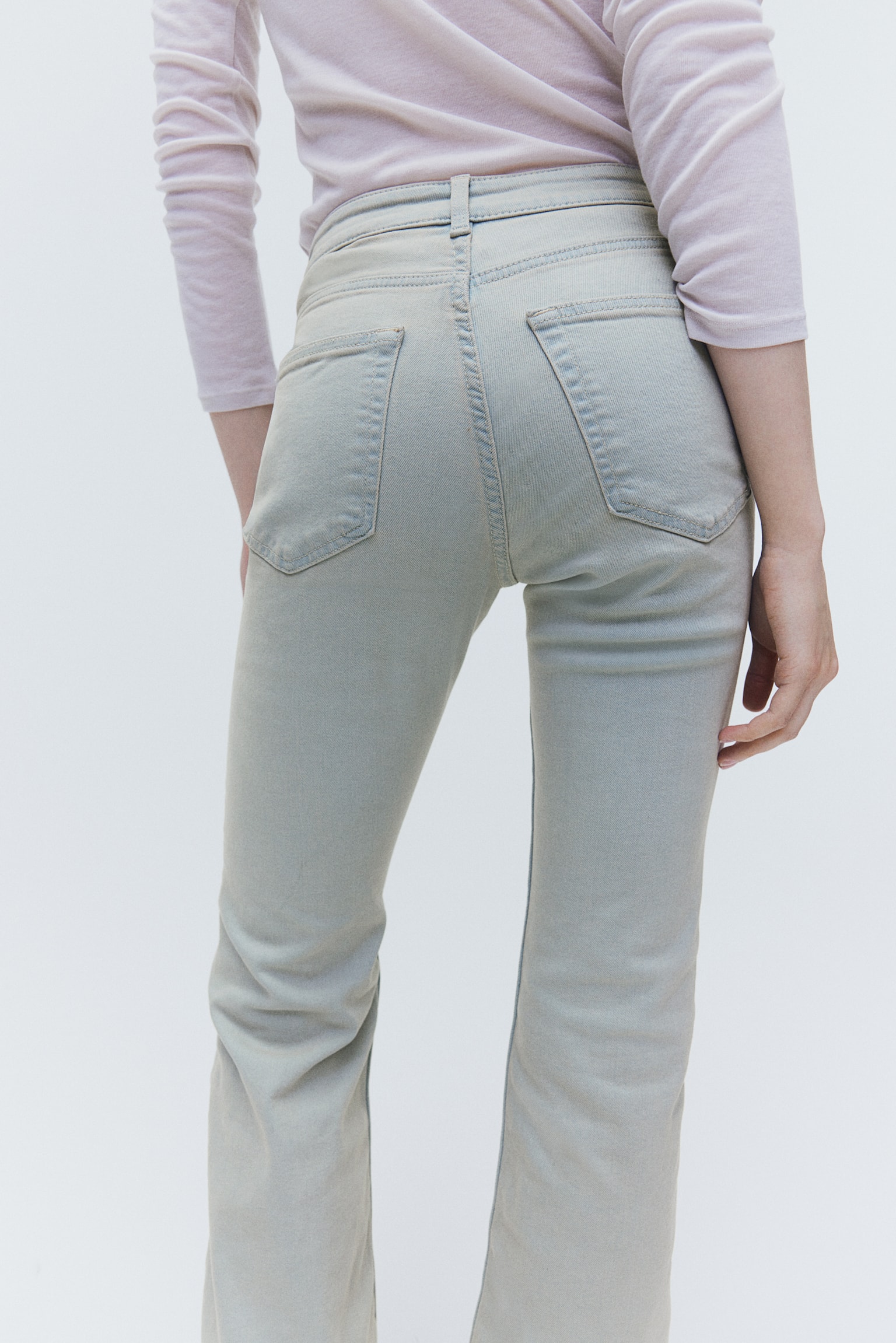 Flared High Jeans - Pale denim blue/Pale denim blue/Pale denim blue/Black/White/Light grey/Denim blue/Black/Dark denim blue/Light denim blue - 4