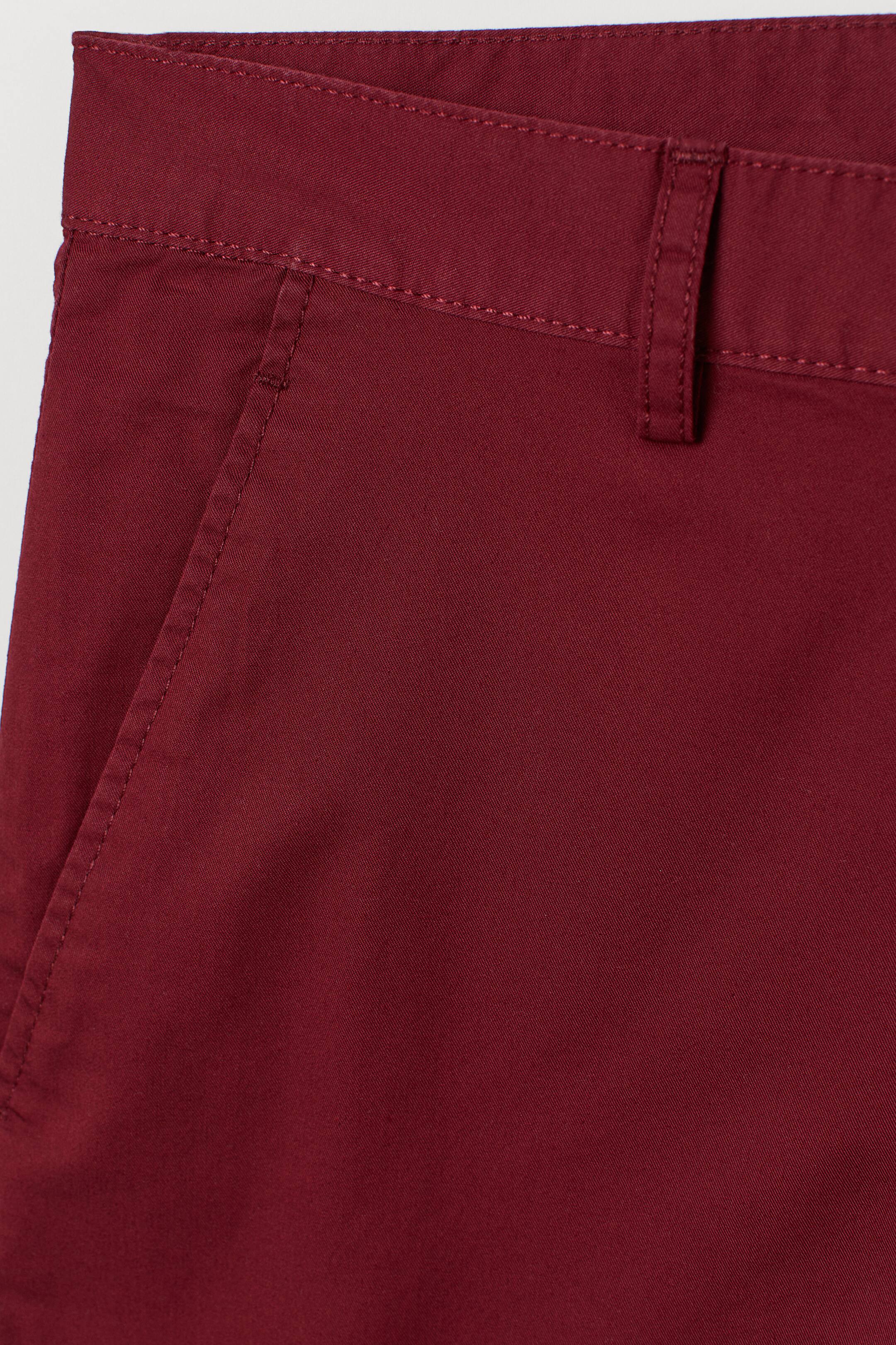 Chino shorts - Short - Dark red - Men | H&M GB