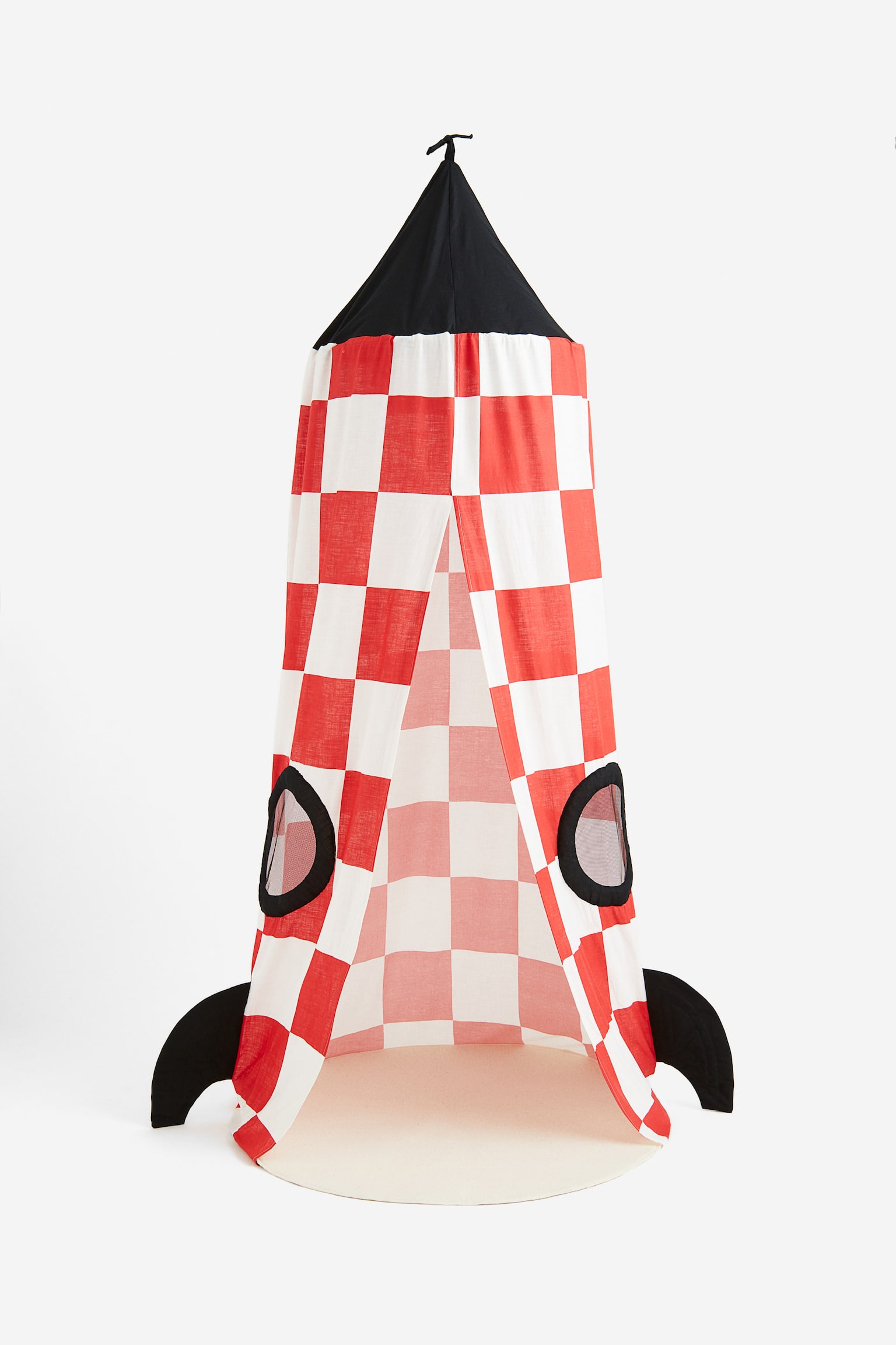 Rocket reading nook - Red/Checked - 1