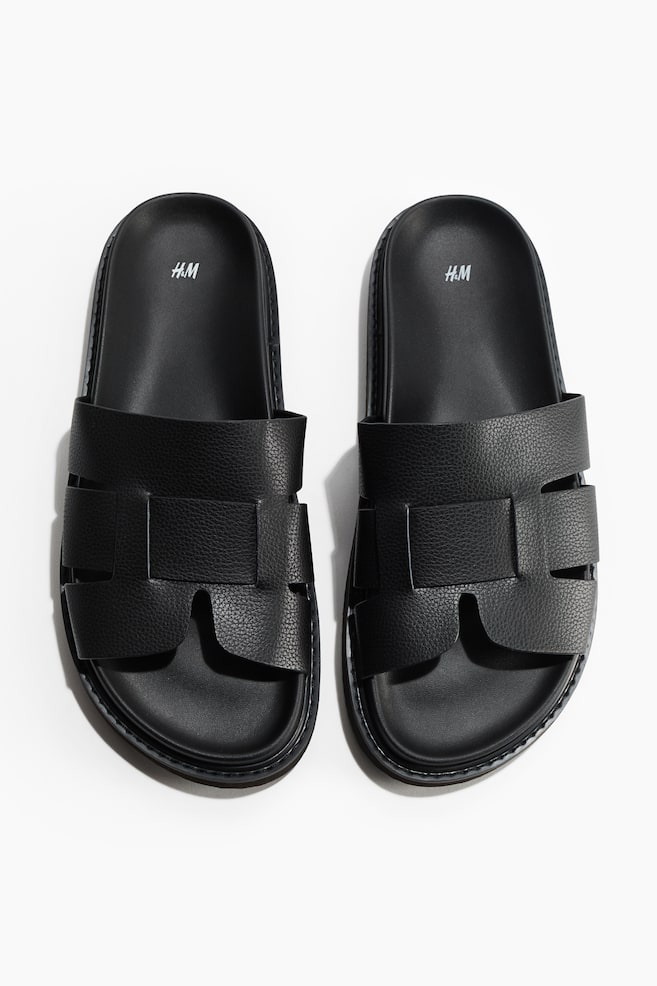 Slide Sandals - Black - 1