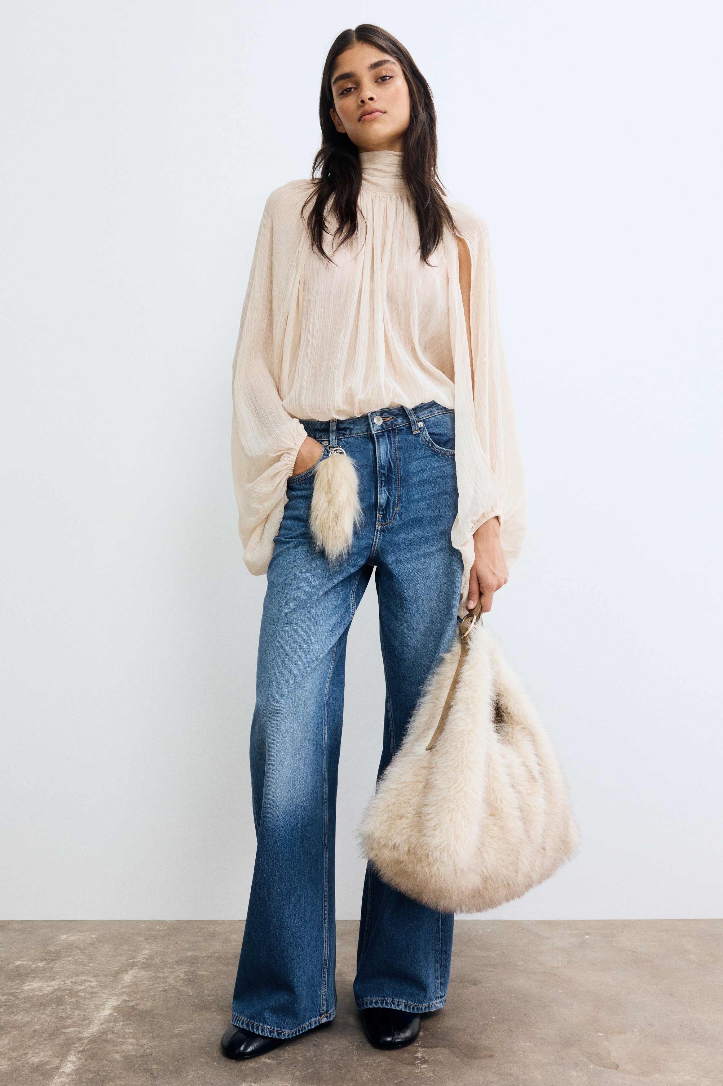 Wide Ultra High Jeans - Μπλε denim/Σκούρο μπλε denim/Μαύρο denim/Ανοιχτό γκρι denim