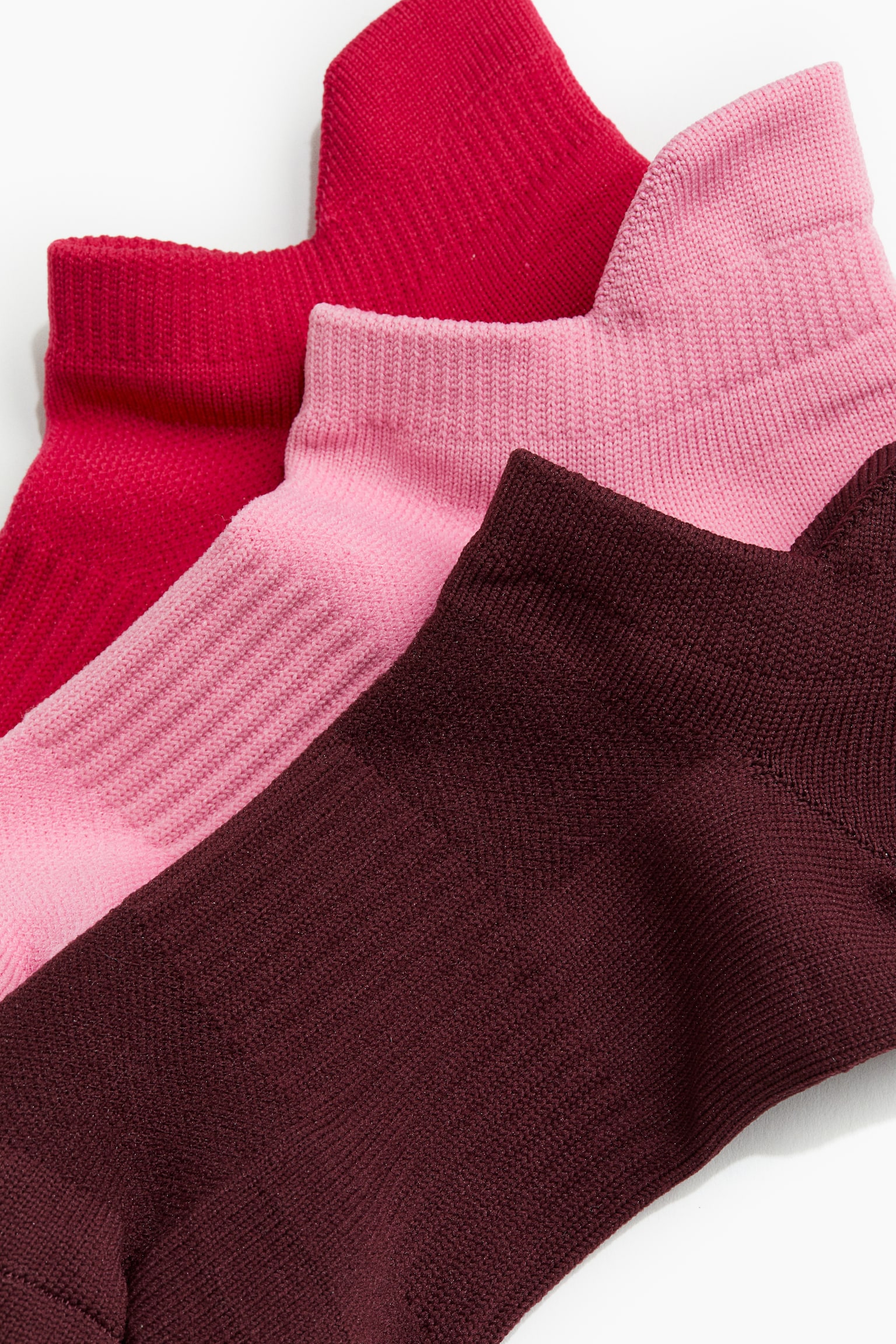 3-pack Sports Socks In DryMove™ - Pink/Red/White/Black - 3