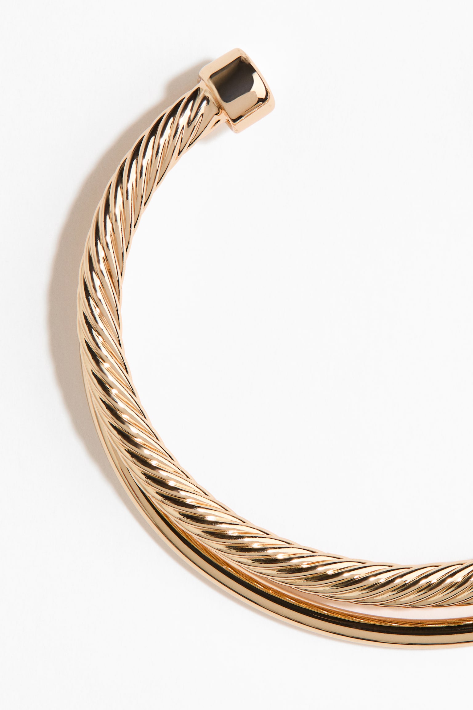 Cuff bracelet - Gold-coloured - 3