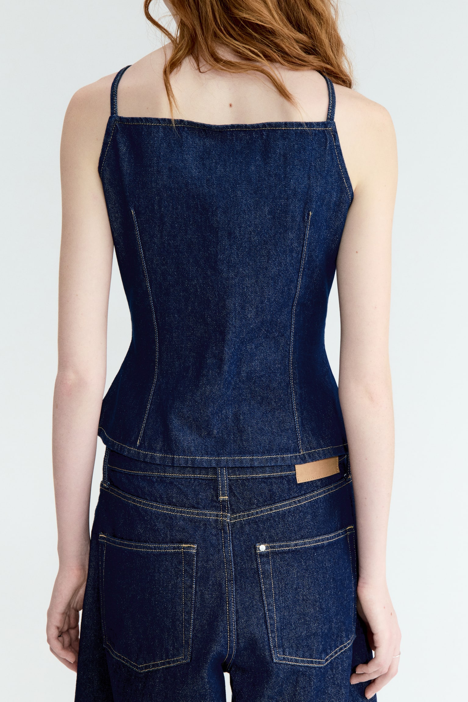 Denim waistcoat - Dark denim blue/Denim blue - 3