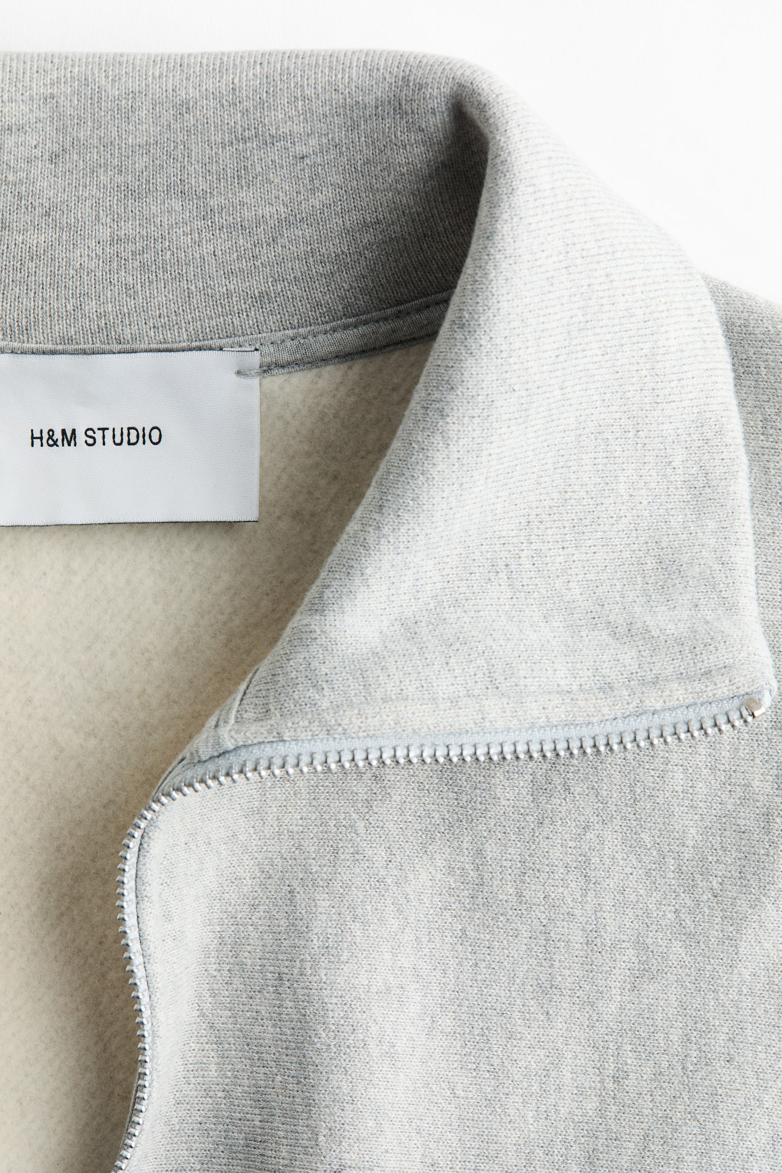Zip-top sweatshirt - Light grey marl - 6