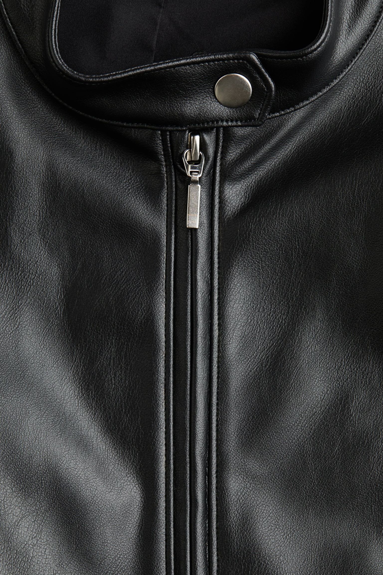 Женская куртка H&M Biker with Zipper, цвет: Чёрный — фото 6
