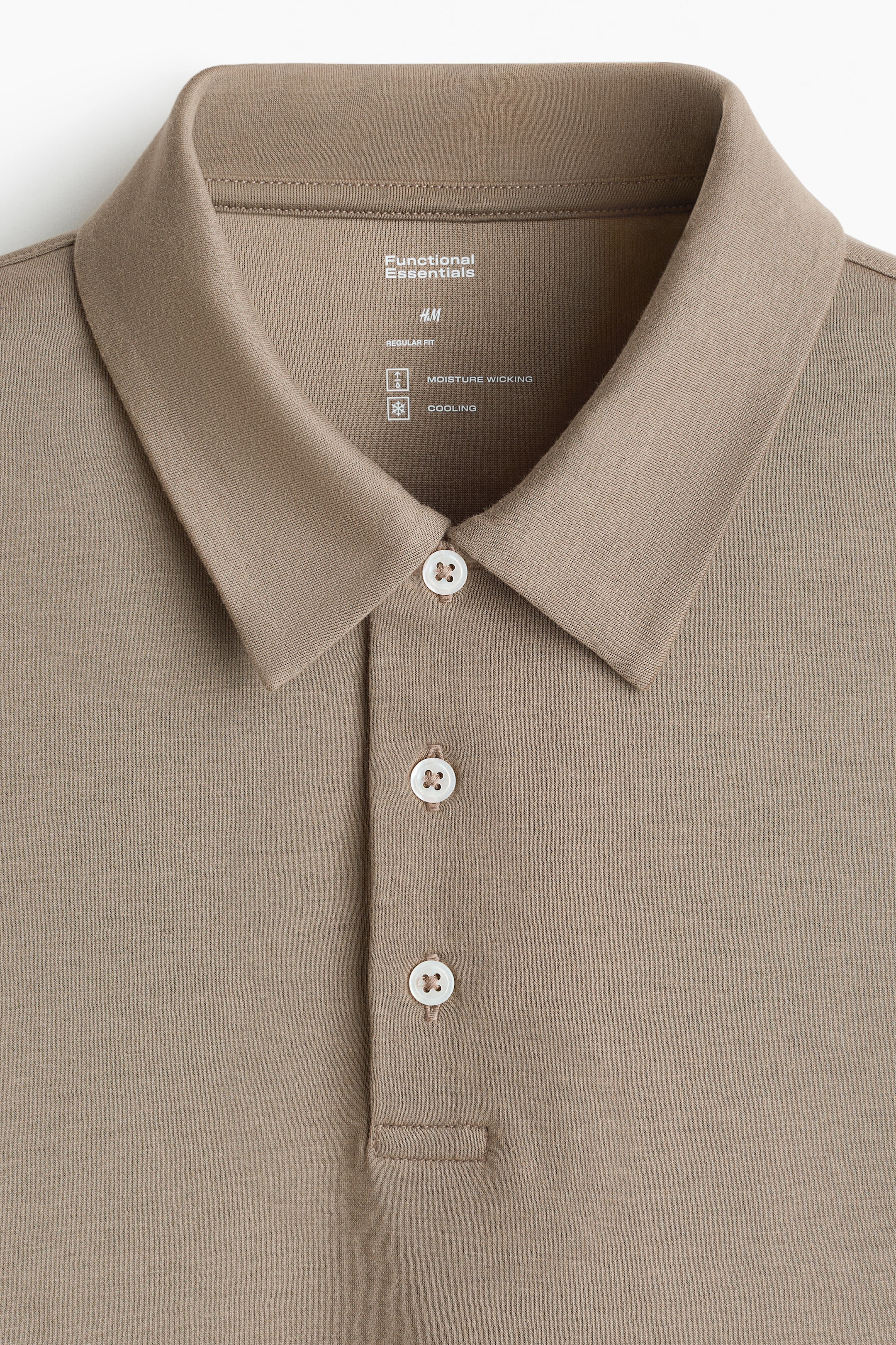 Мужские рубашки H&M Cooling Regular-Fit Polo shirt — фото 2