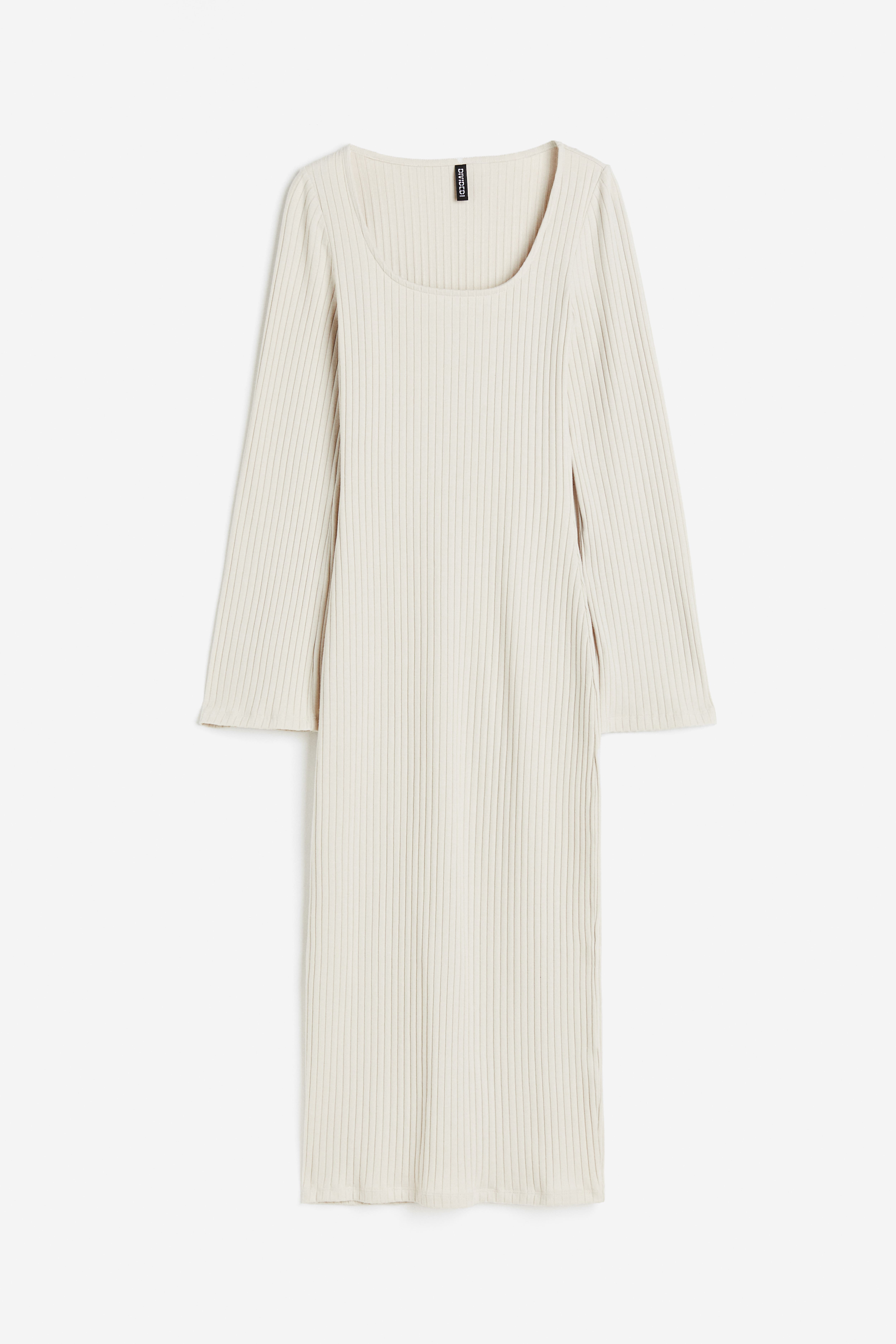 H&m white bodycon dress best sale