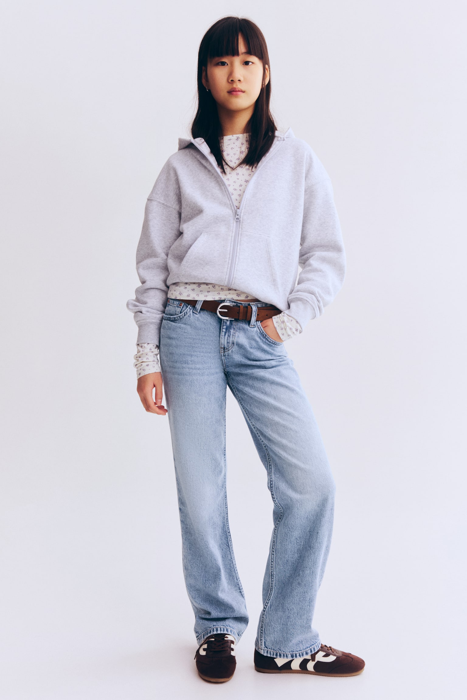 Straight Leg Jeans - Helles Denimblau/Helles Denimblau/Helles Denimblau/Denimblau - 2