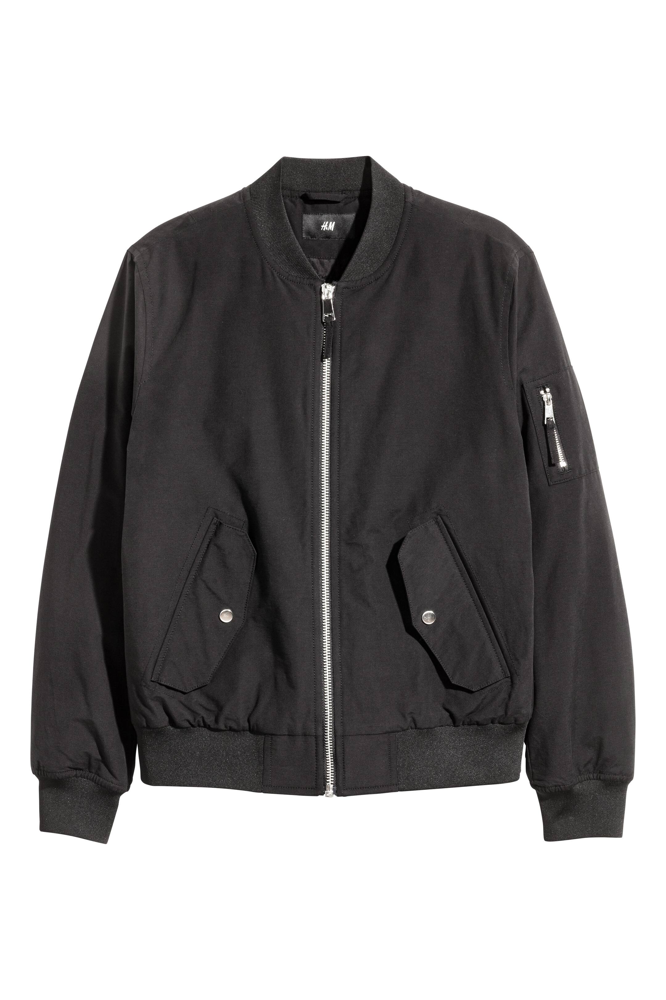 Zobacz większy obraz: Watowana kurtka bomberka - Czarny - ON | H&M PL 1