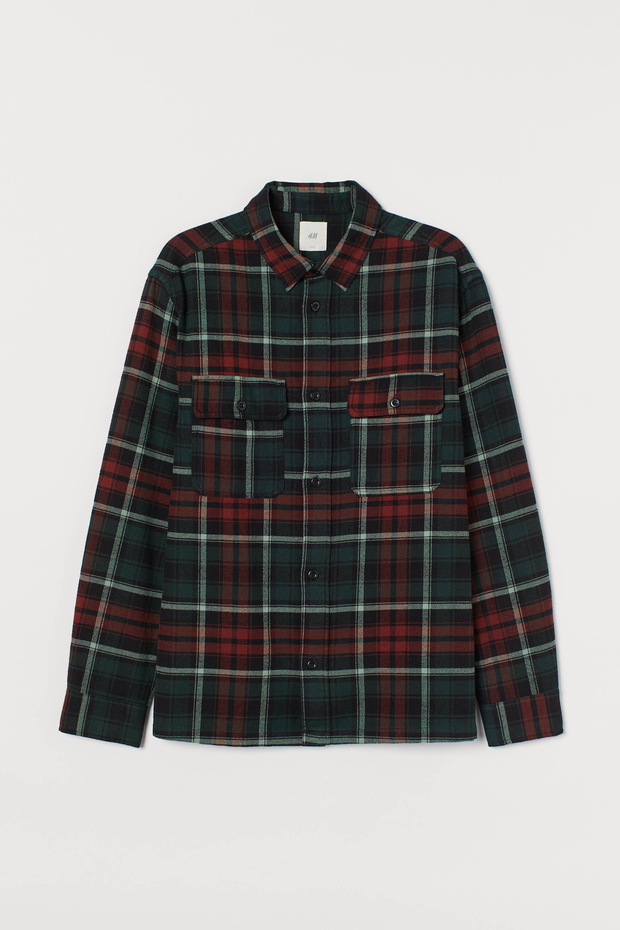 Checked flannel shirt