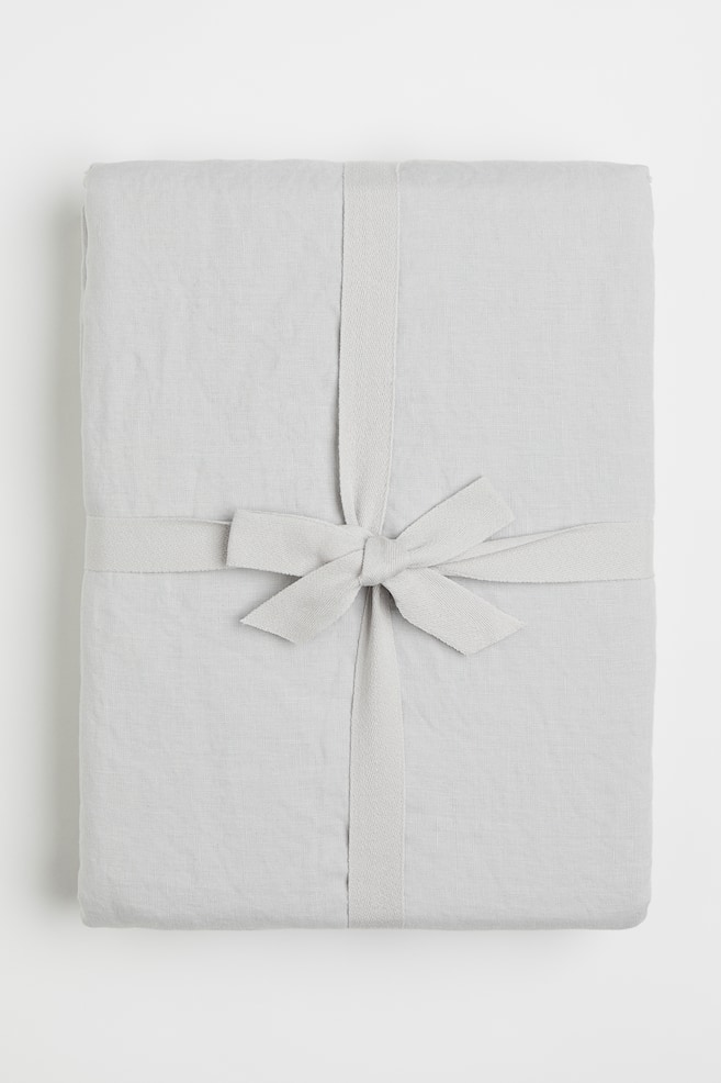 Linen double/king duvet cover set - Light grey/White/Beige/Sage green/dc/dc - 6